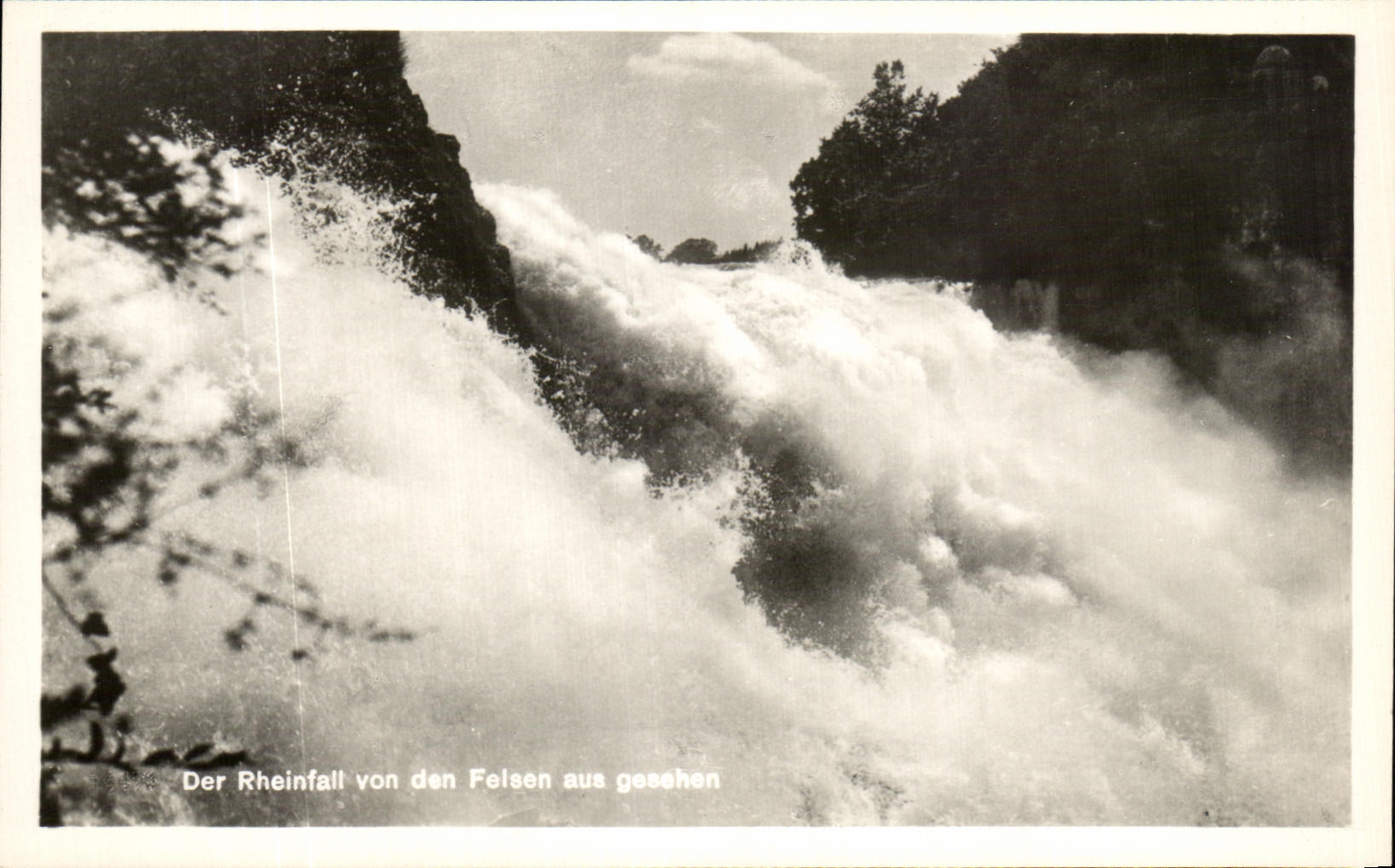 CPA Der Rheinfall Von Den Felsen Aus Gesehen
