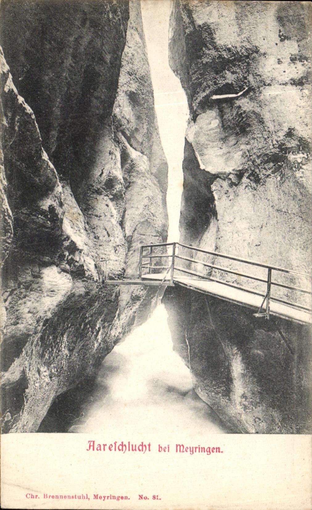 CPA Aarelchlcht EIB Meyringen