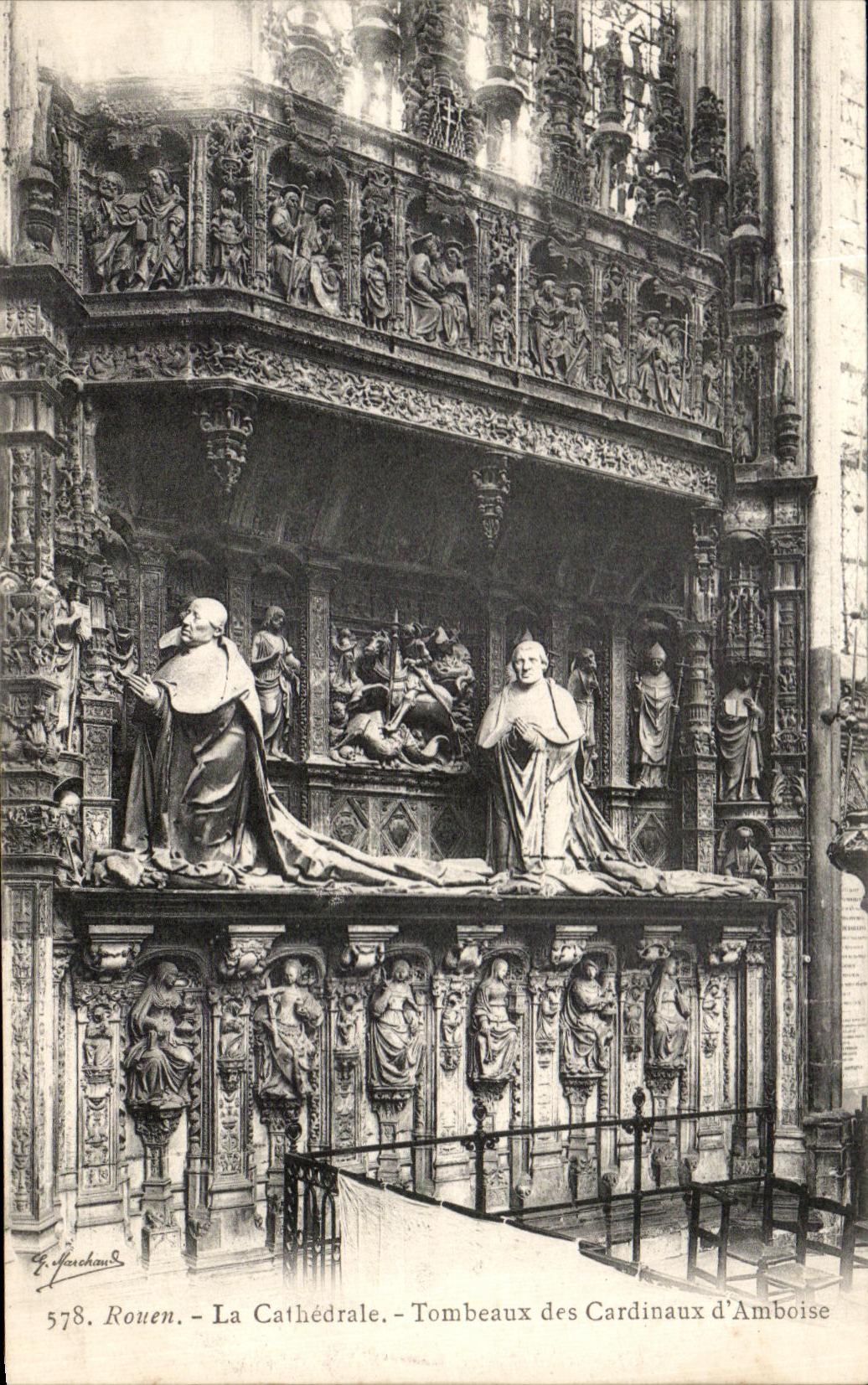 CPA Rouen the Cathedral Tombs Of the Cardinals of Amboise