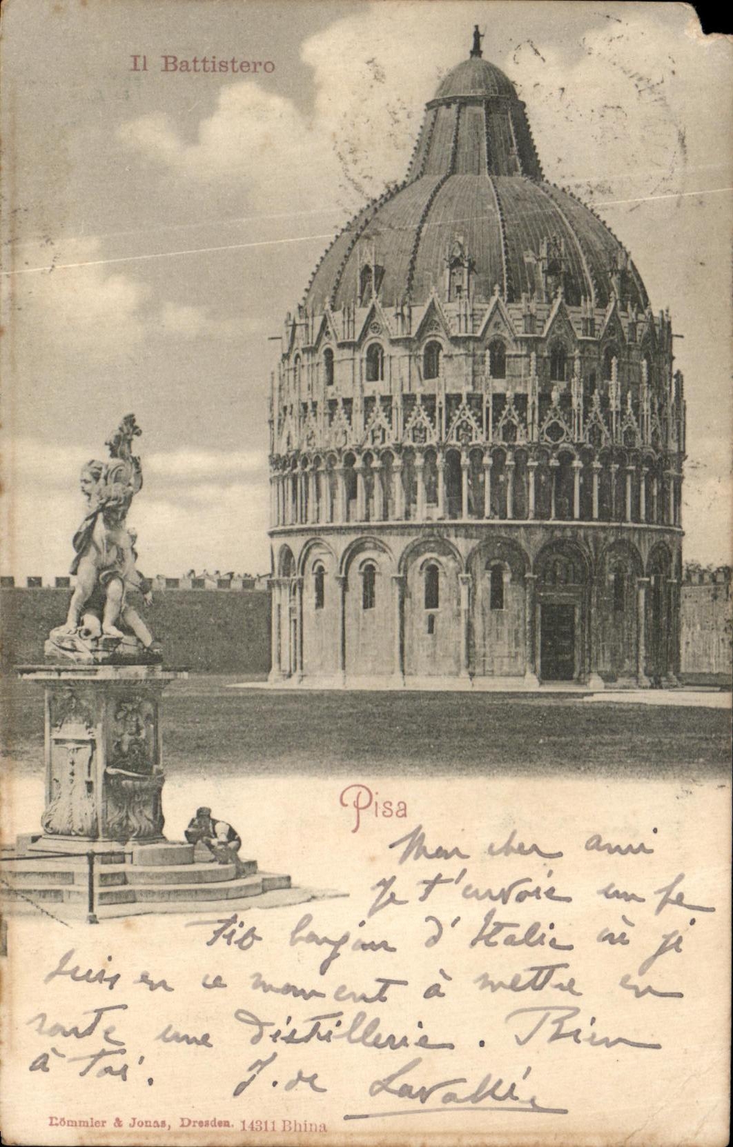 CPA Battistero pegado