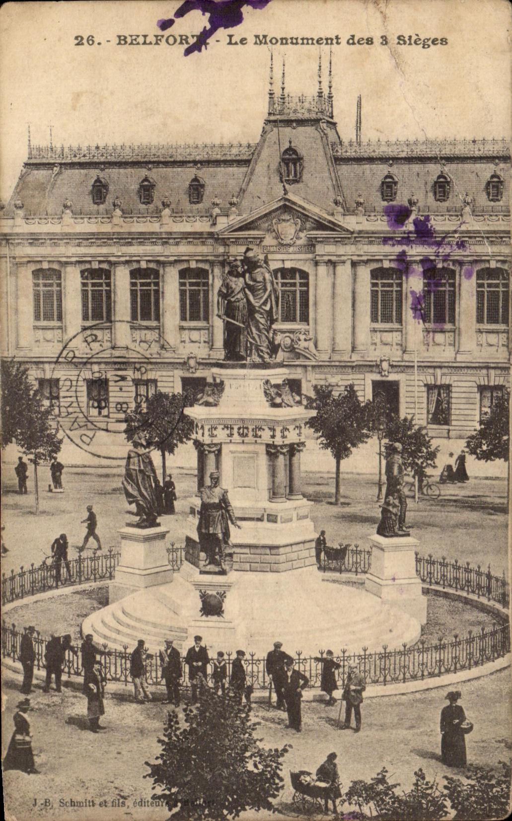 CPA Belfort the Monument of the 3 Seats