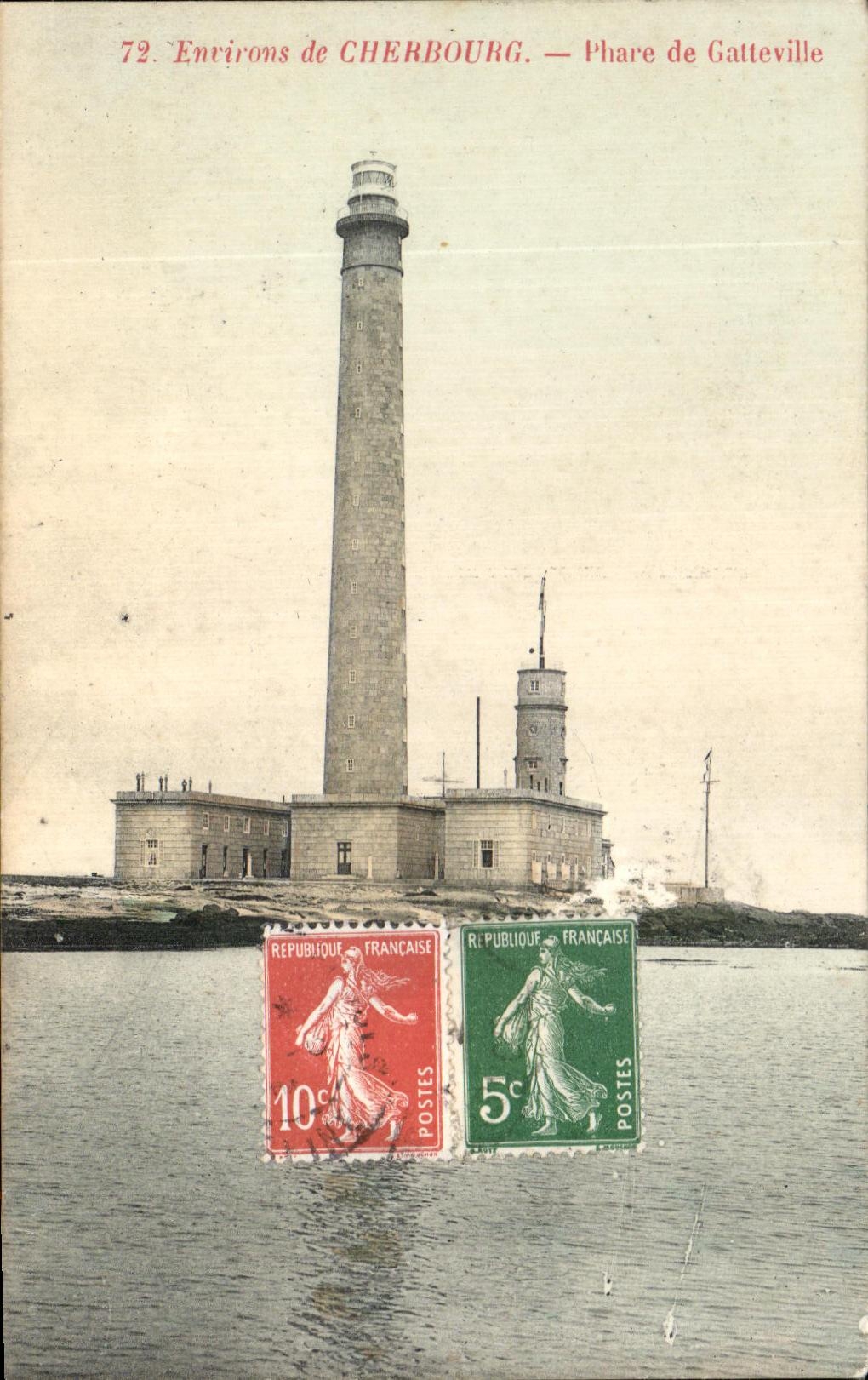 CPA Environs de Cherbourg Phare de Gatteville