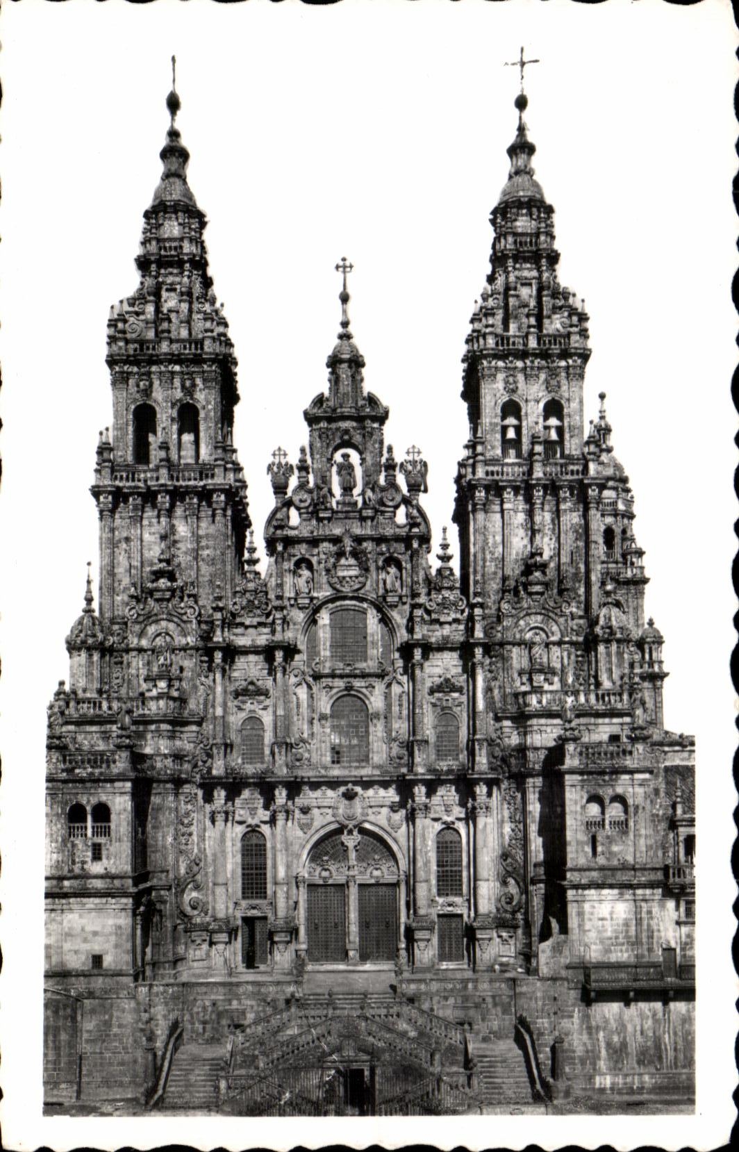 CPSM Santiago De Compostela Catedral Facharla del Obradeiro