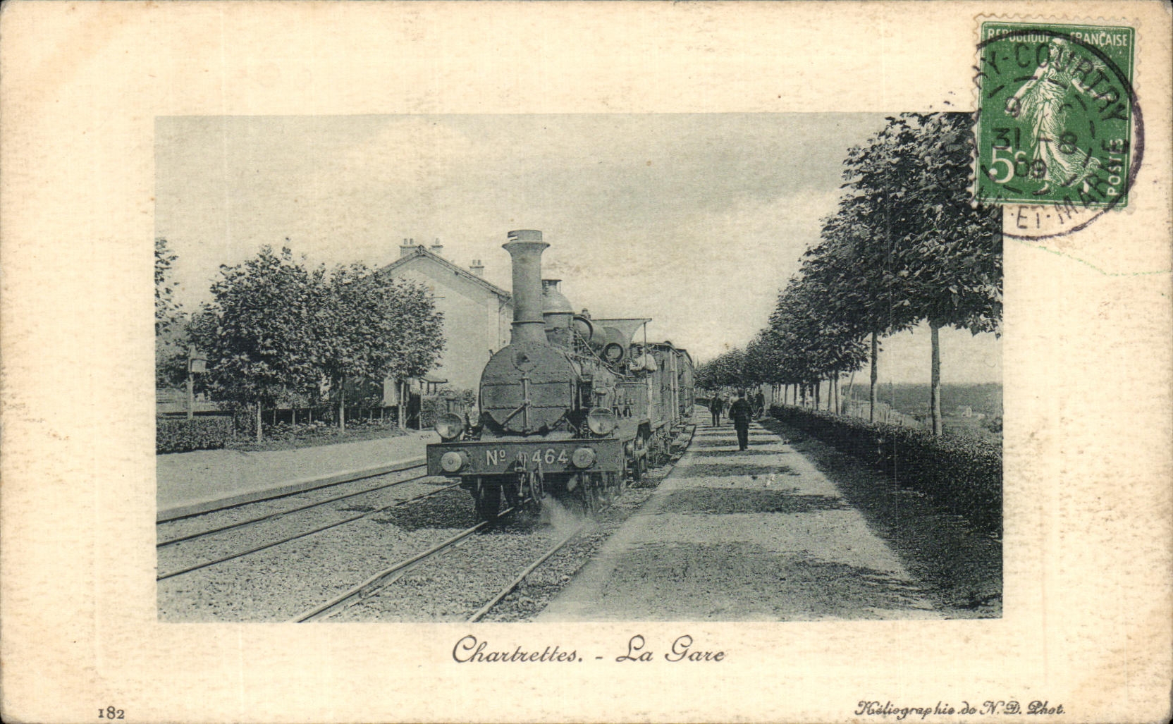 CPA Chartrettes Train station Train