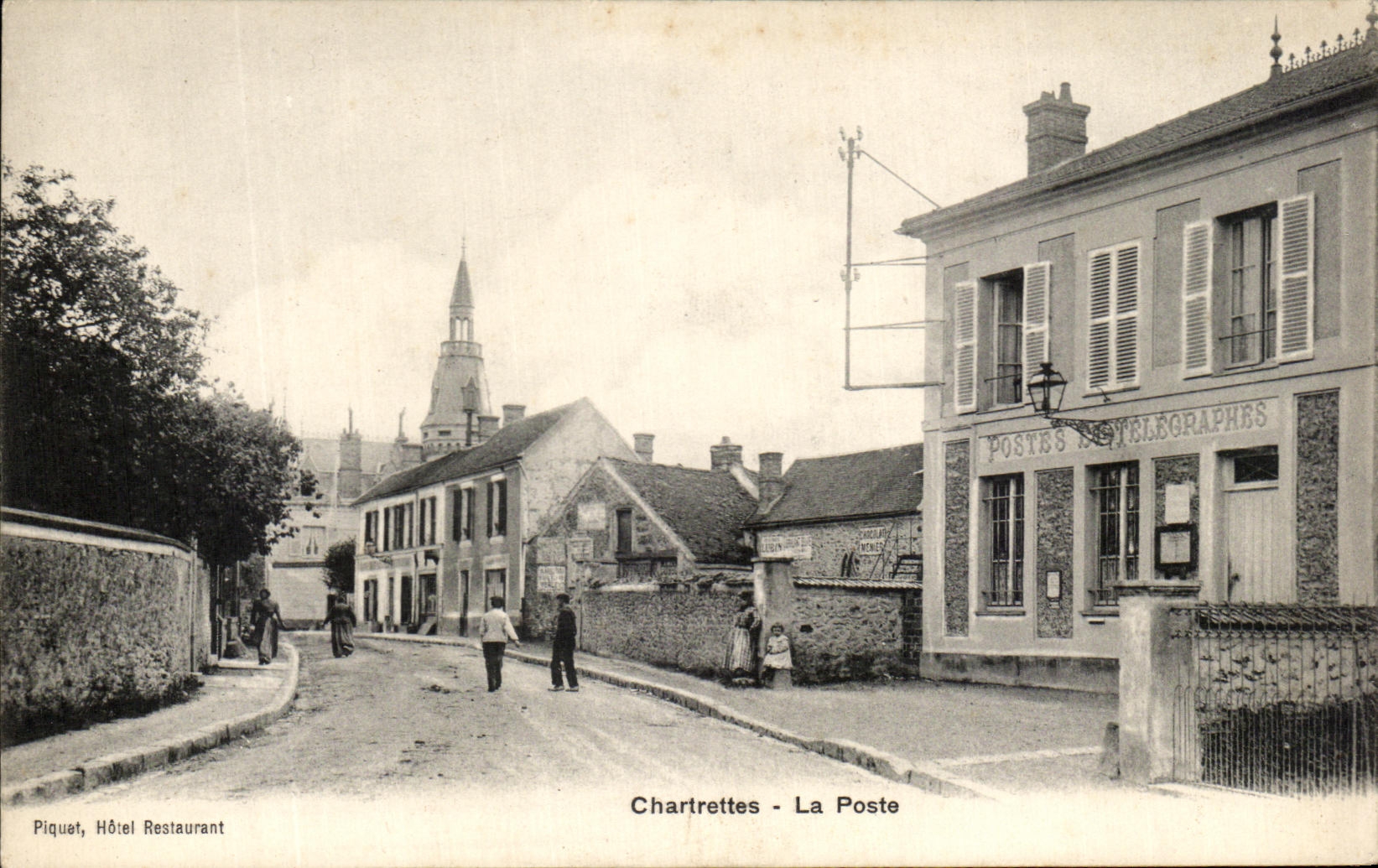 CPA Chartrettes La Poste