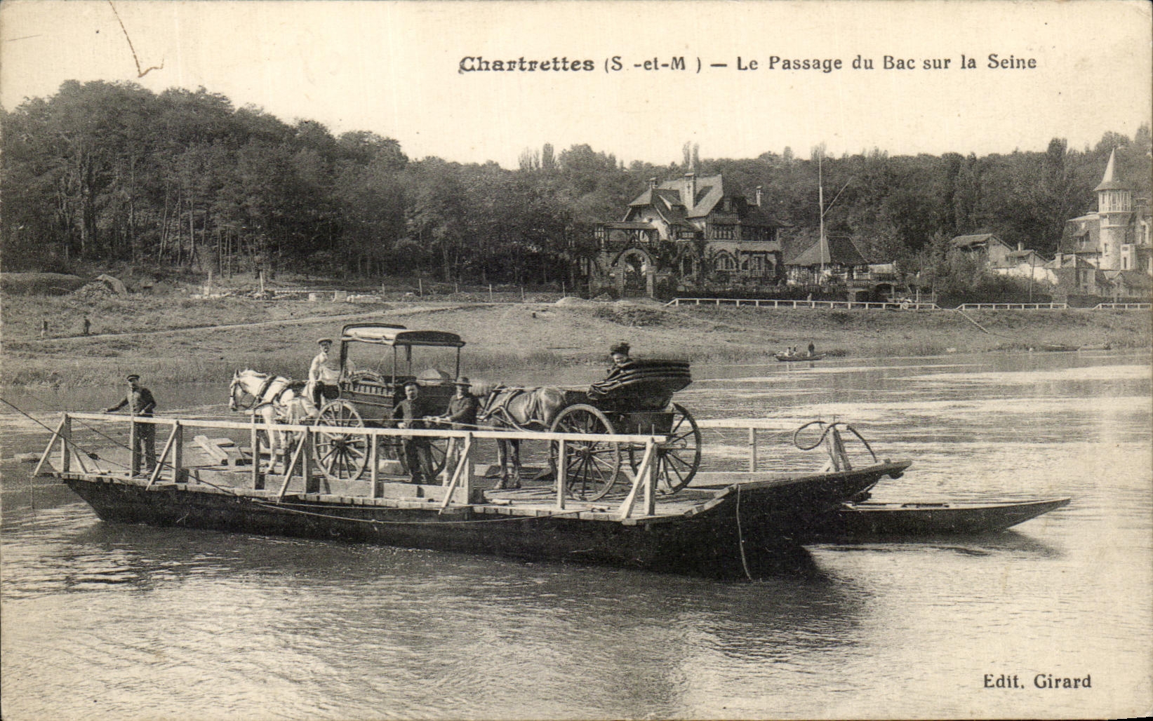 CPA Chartrettes the Passage of the Vat on the Seine