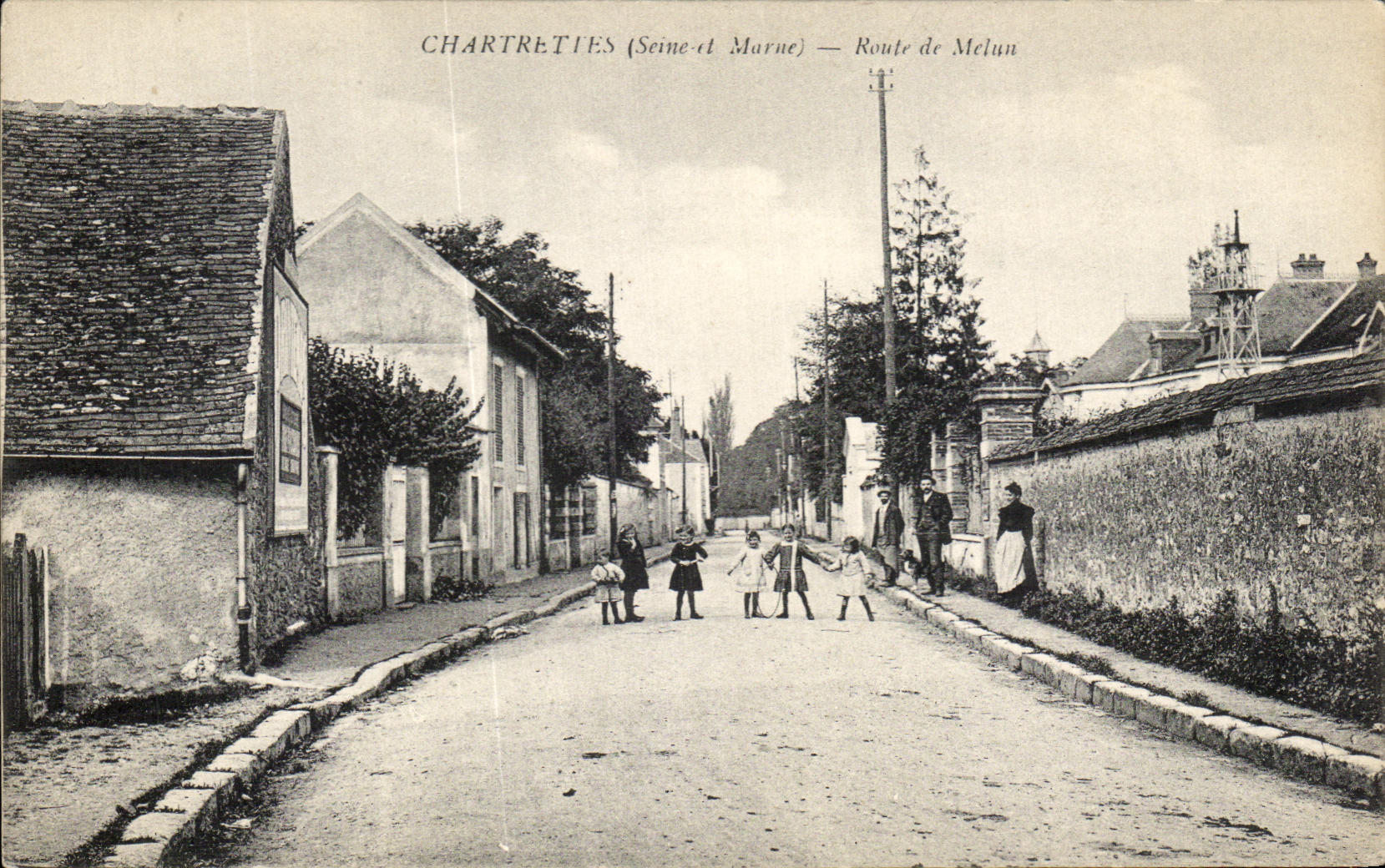 CPA Chartrettes Road of Melun