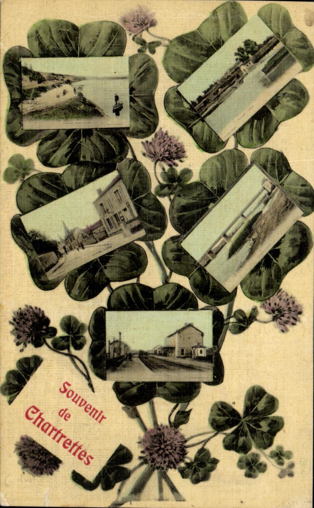 CPA Souvenir of Chartrettes (chart toilee)