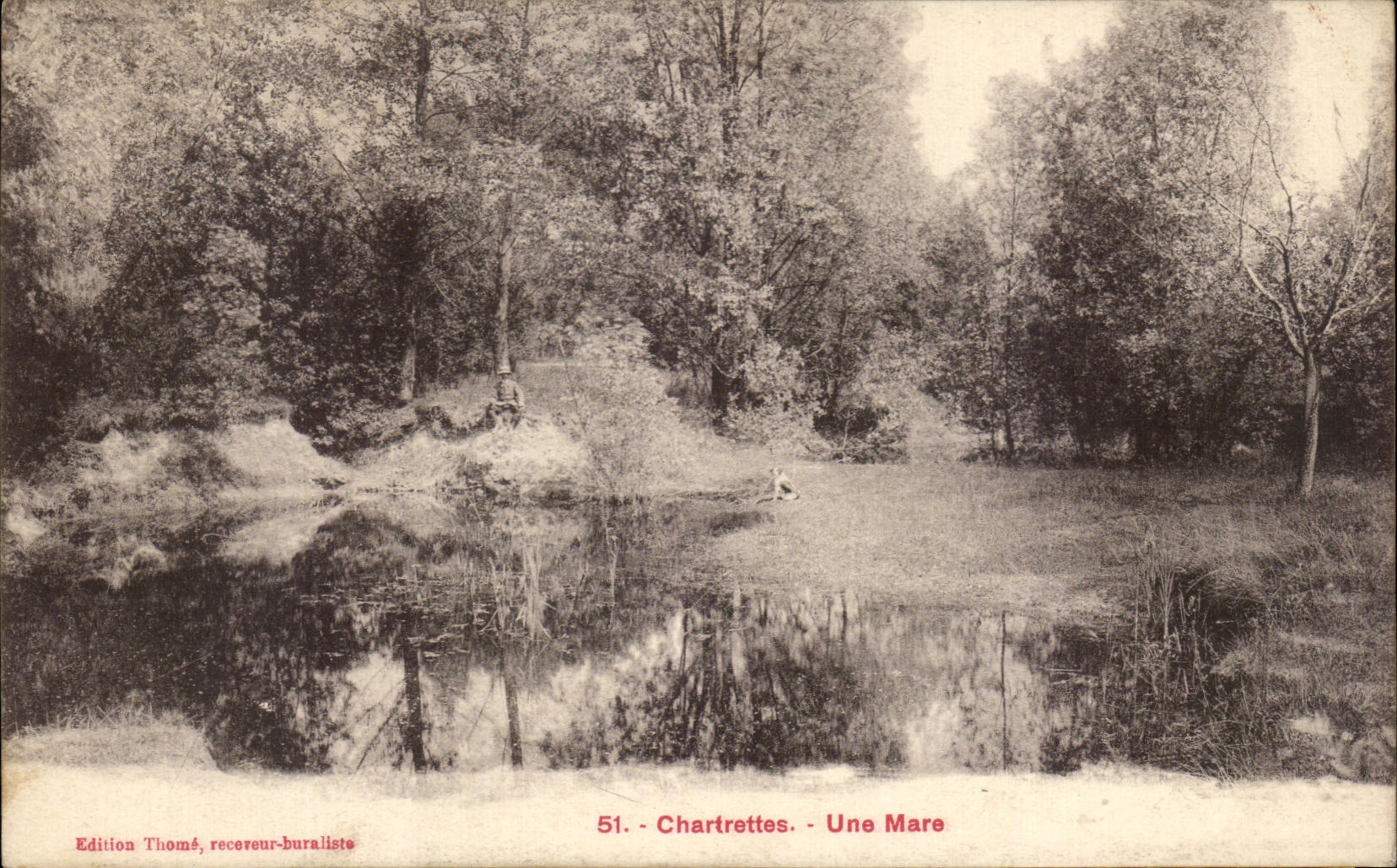 CPA Chartrettes a Pond