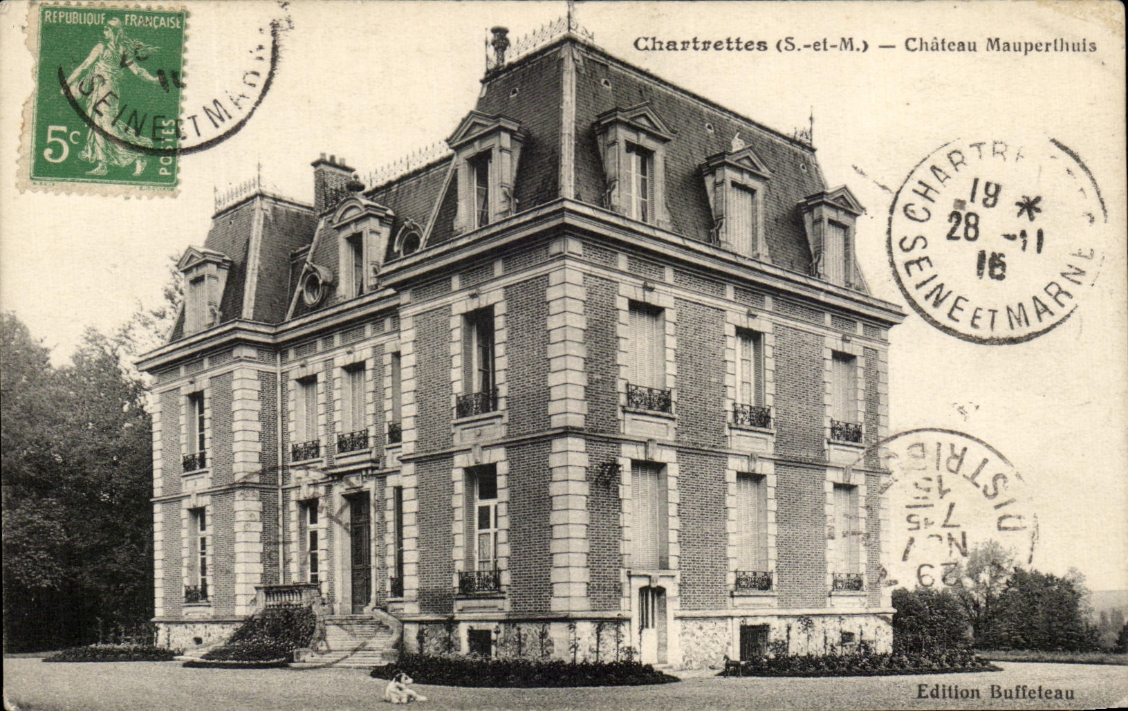 CPA Chartrettes Mauperthuis Castle