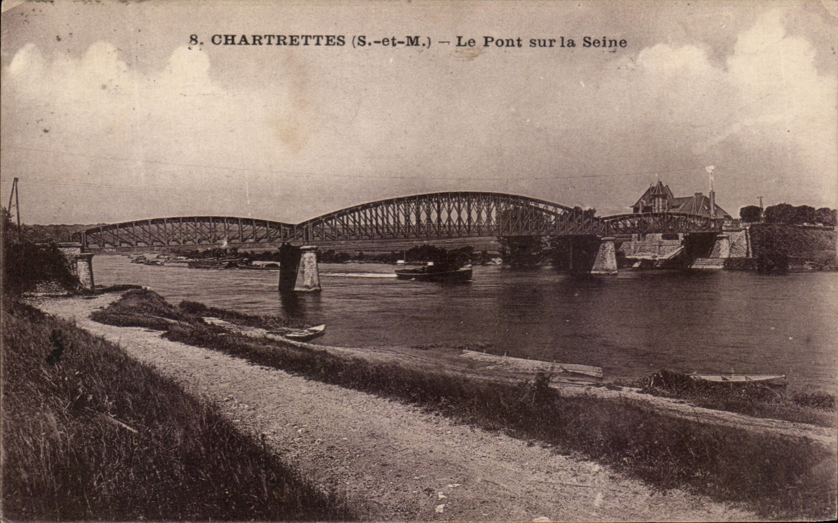 CPA Chartrettes Pont De On the Seine