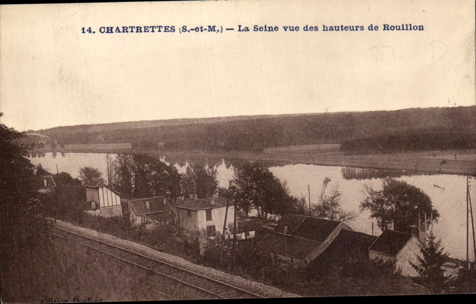 CPA Chartrettes the Seine Seen Heights of rouillon