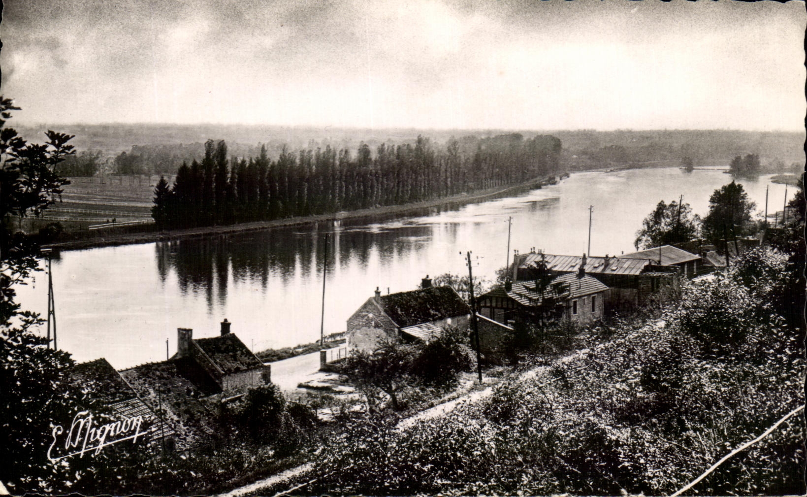 CPSM Chartrettes Edges of the Seine seen Heights of Rouillon