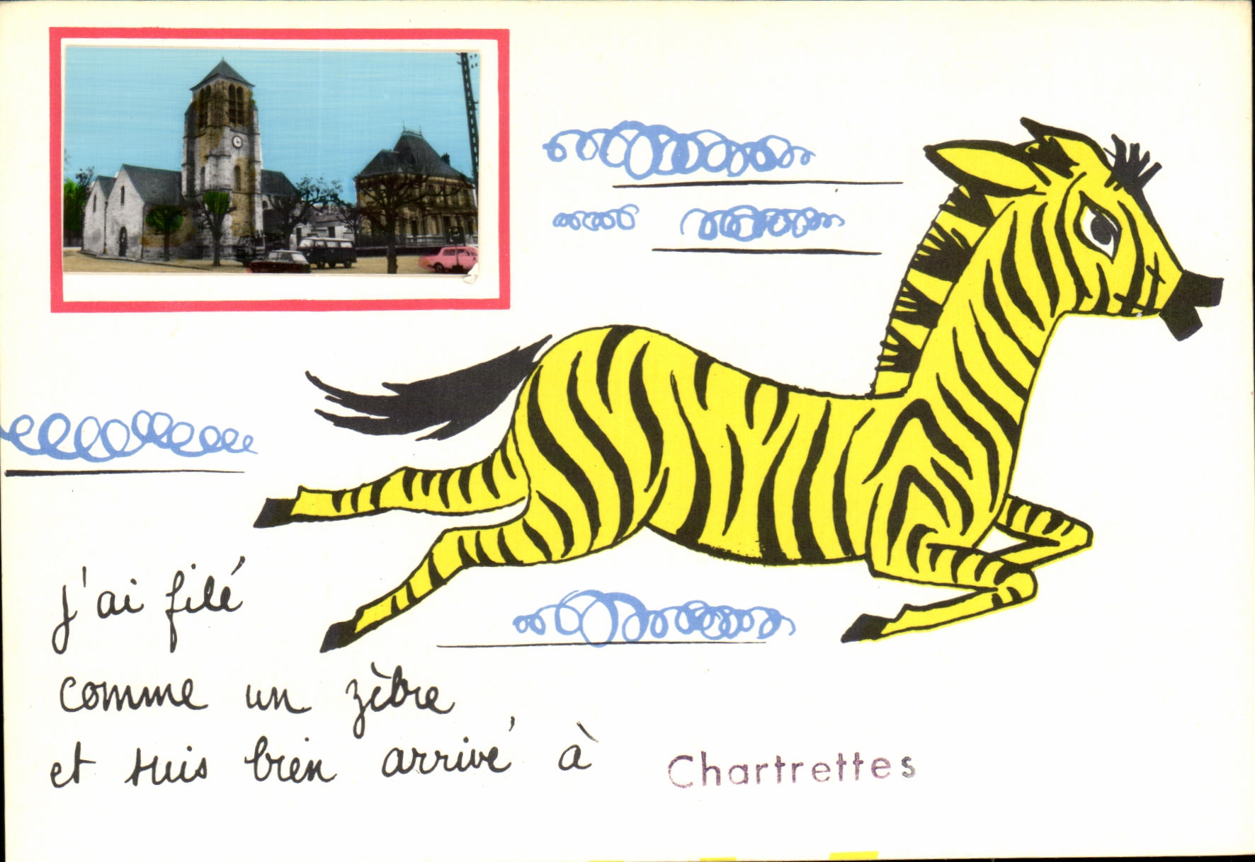 CPSM Chartrettes Streaks