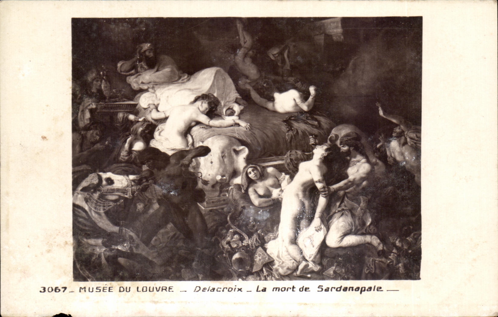 CPA Museum Of the Louvre Delacroix the Death of Sardanapale