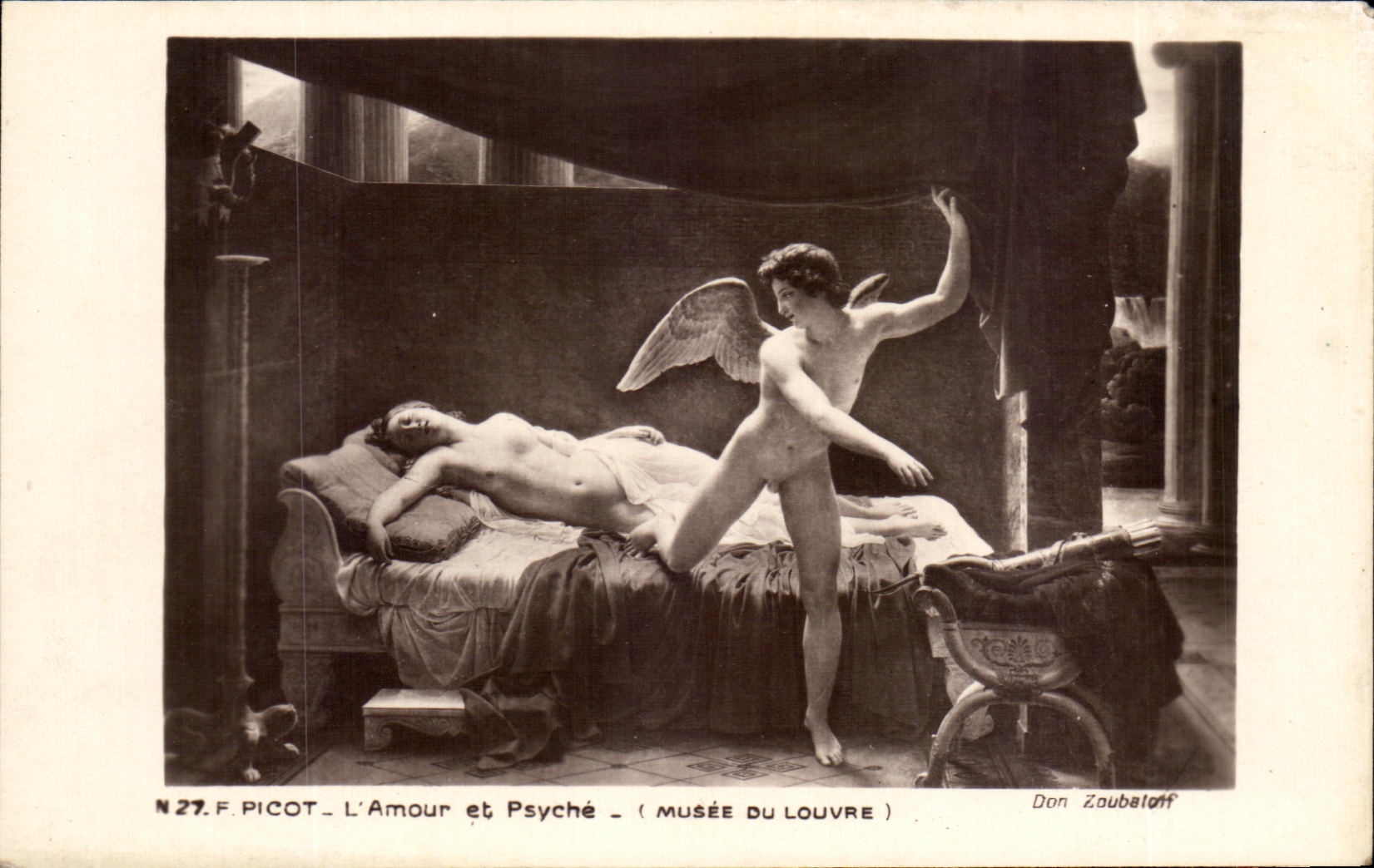 CPA Barb Love and Psyche Museum of Louvre Paris