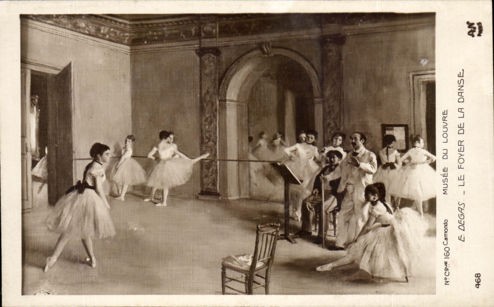 CPA Museum Of the Louvre E Degas the Hearth Of the Dance