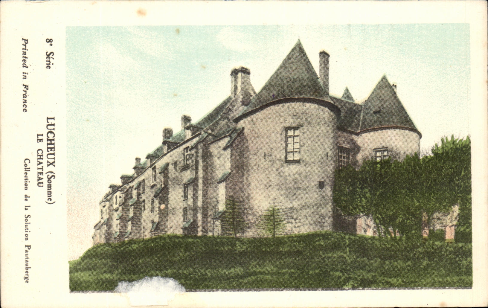 CPA Lucheux the Castle