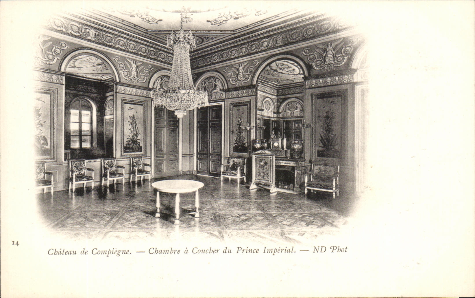 CPA Chateau De Compiegne Chambre has Coucher of Prince Imperial