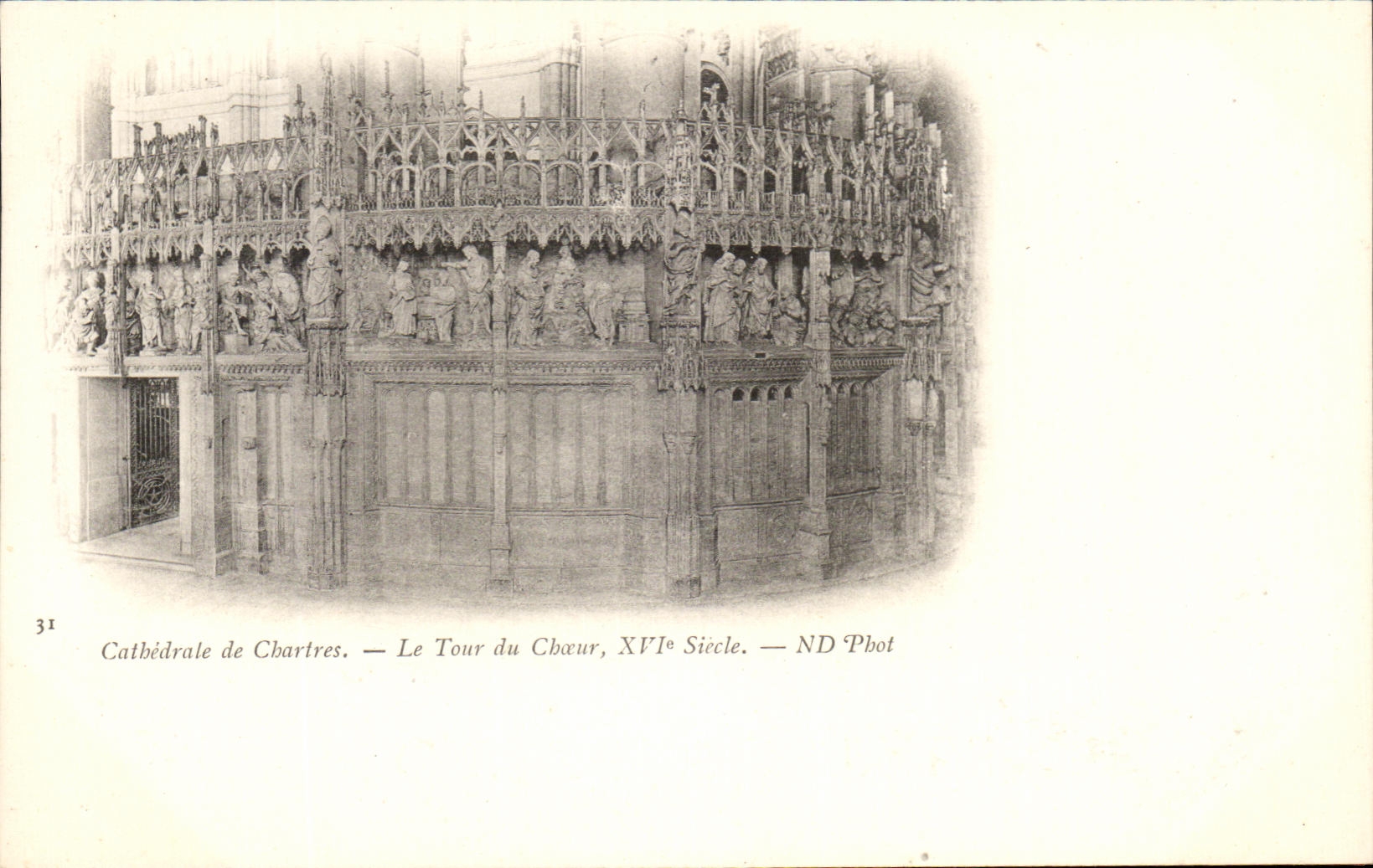 CPA the Turn of Cheur Cathedral of Chartres