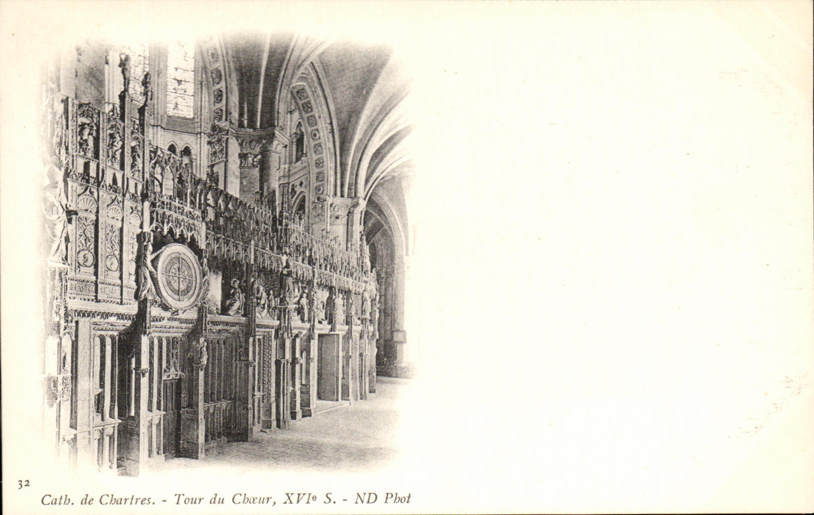 CPA the Turn of Cheur of Chartres