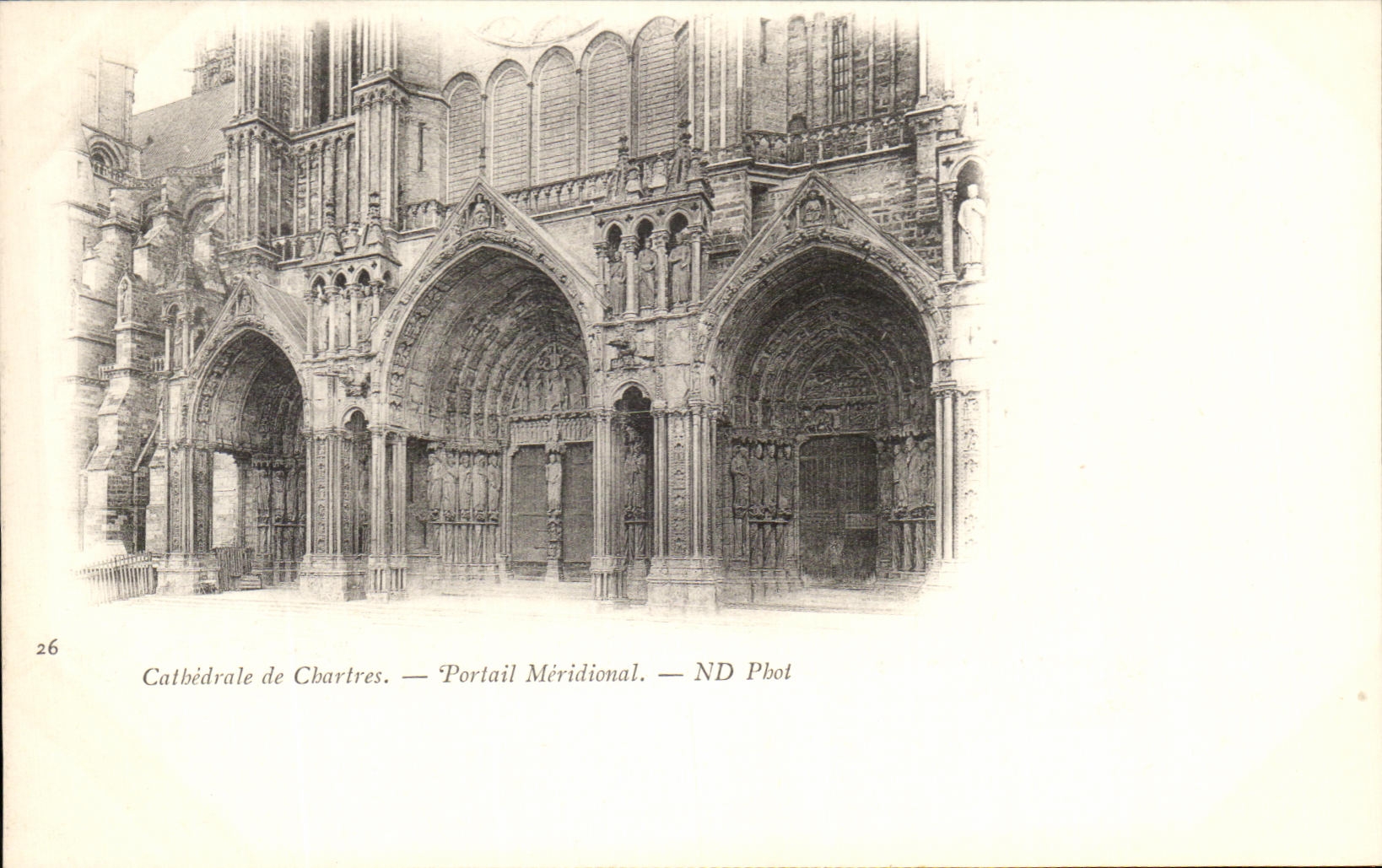 CPA Chartres Cathedral of Southernmost Gate