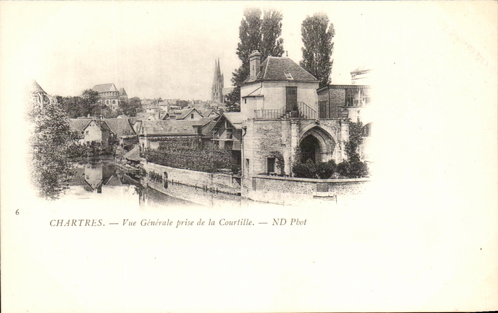 CPA Chartres View taken of Courtille