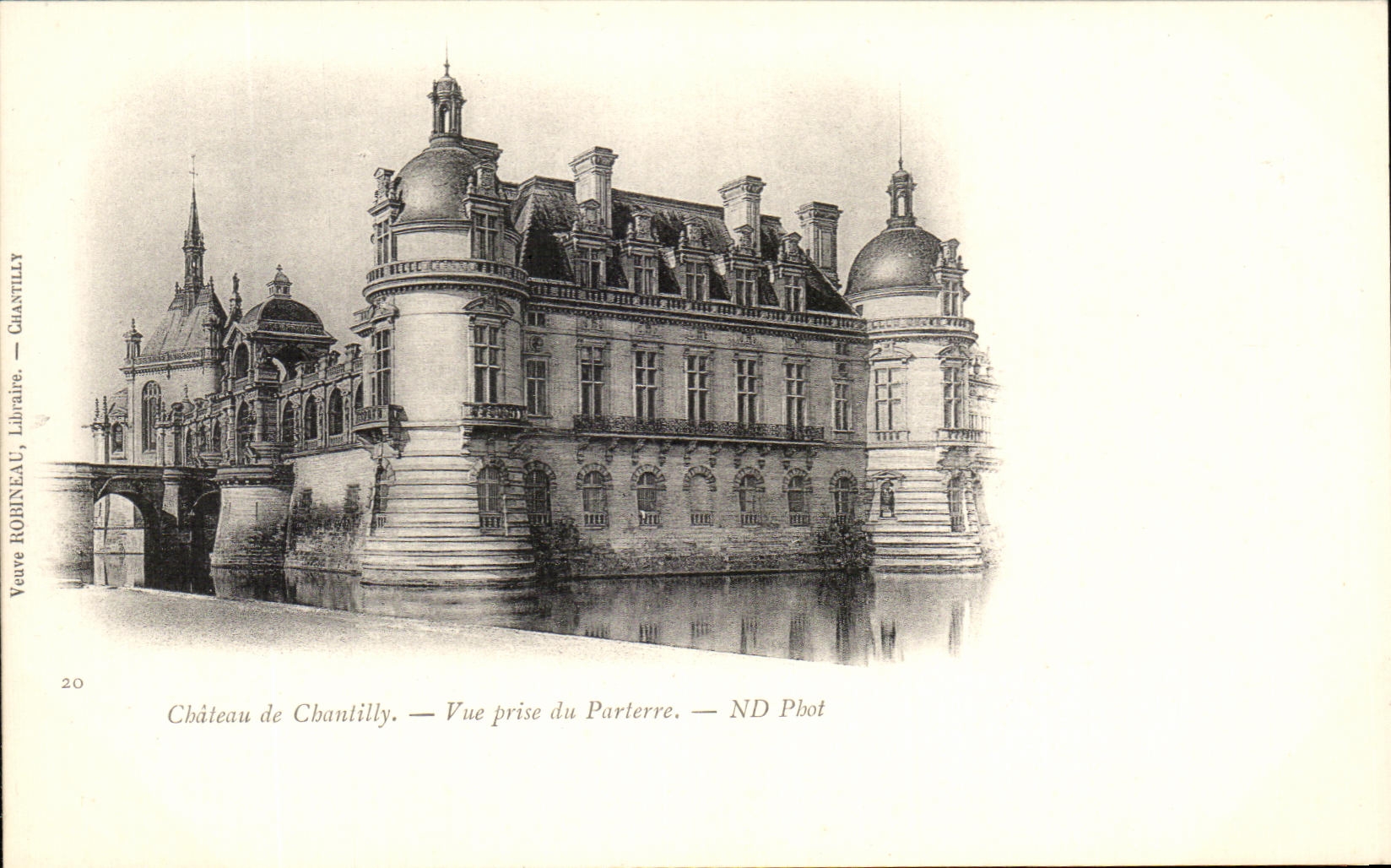 CPA Chateau De Chantilly Vue Generale du Parterre