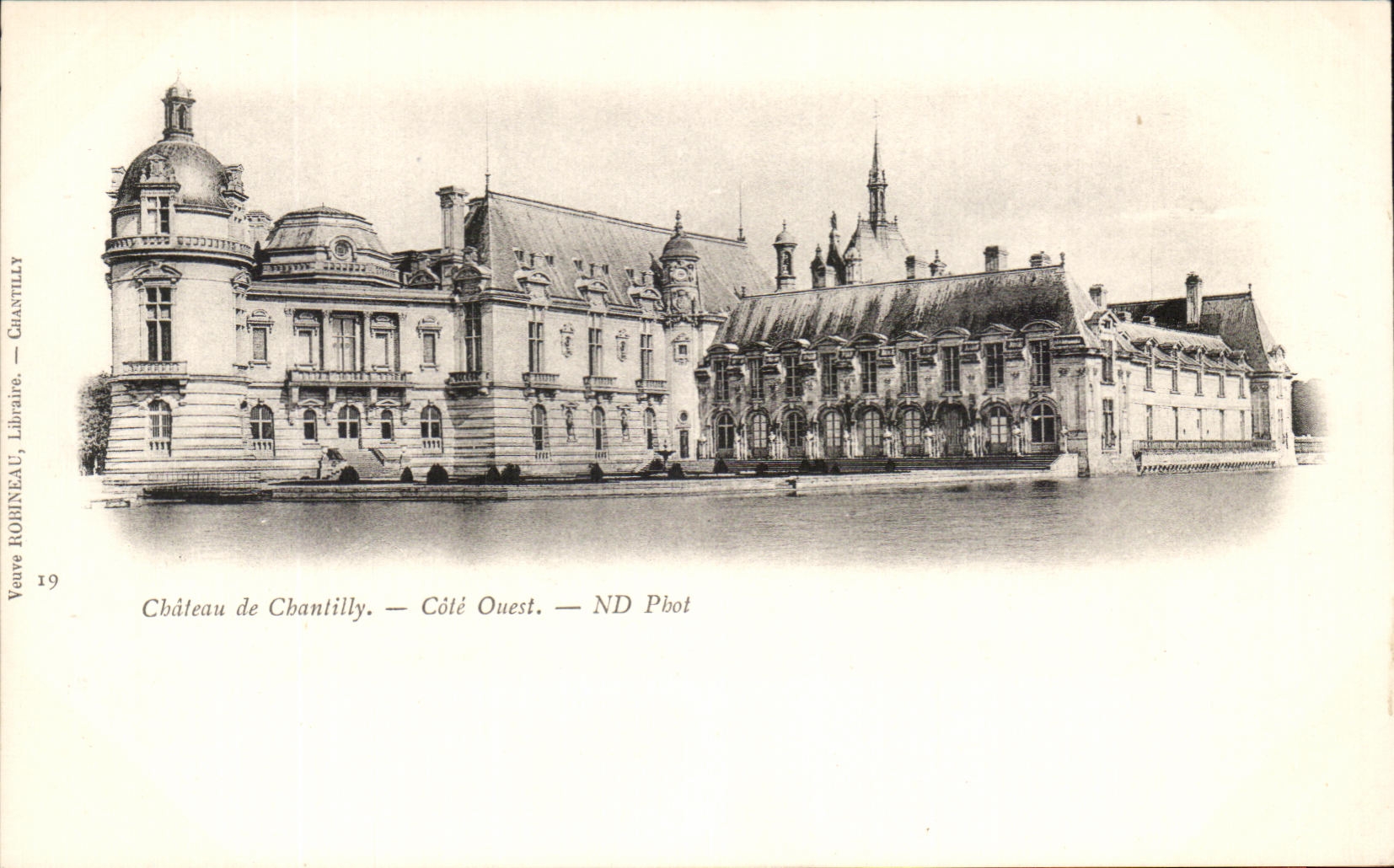 CPA Chateau De Chantilly Cote Ouest 