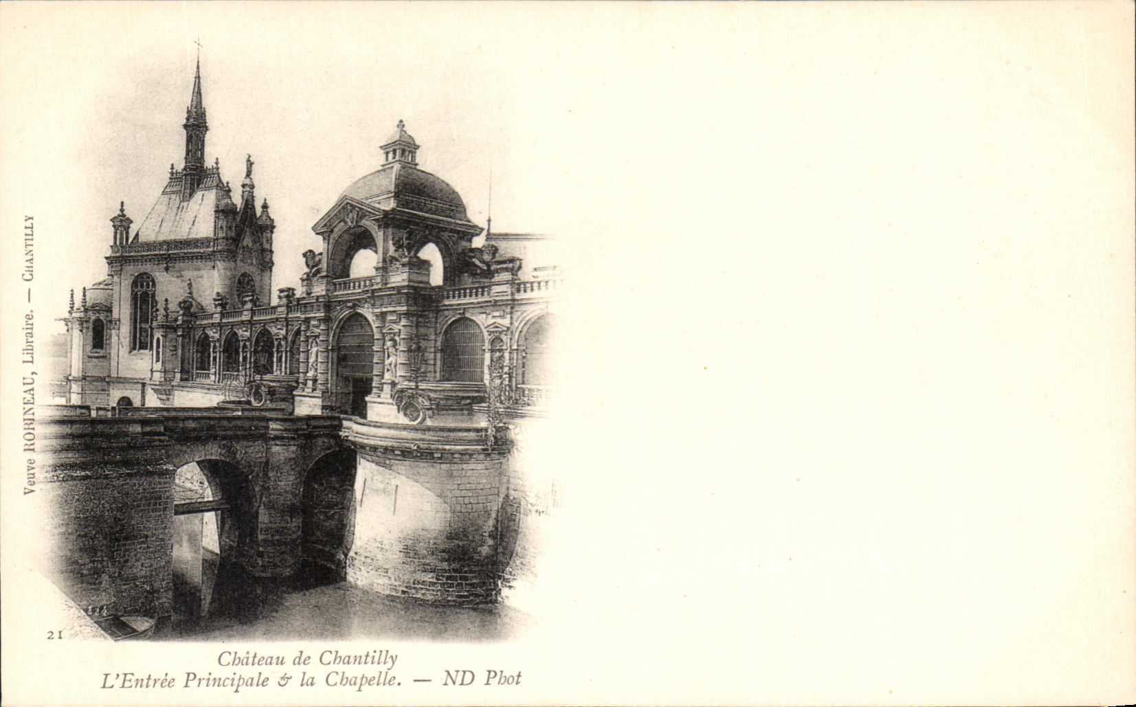 CPA Chateau De Chantilly L'Entree Principale La Chapelle