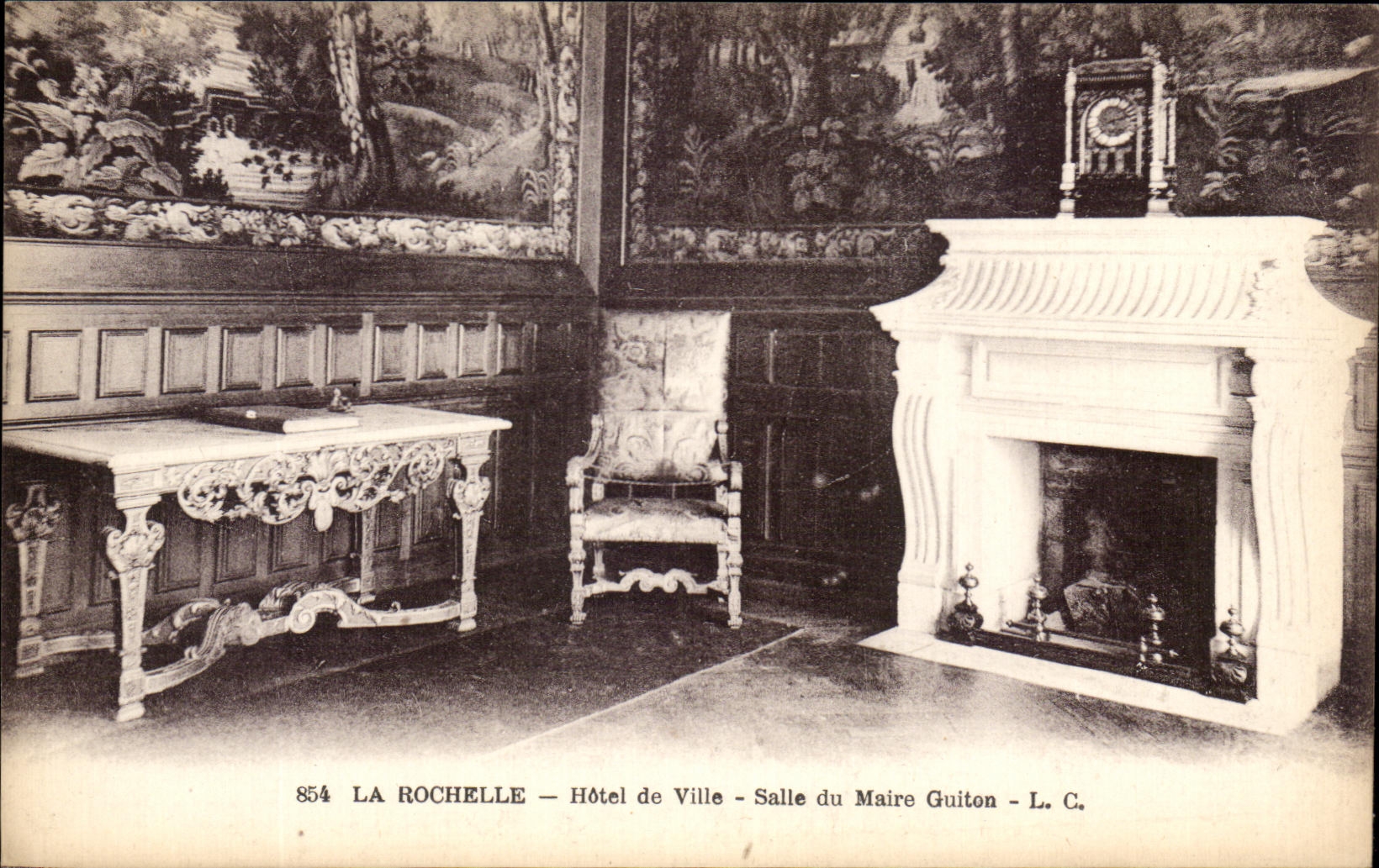 CPA La Rochelle Town hall Room of the Guiton Mayor