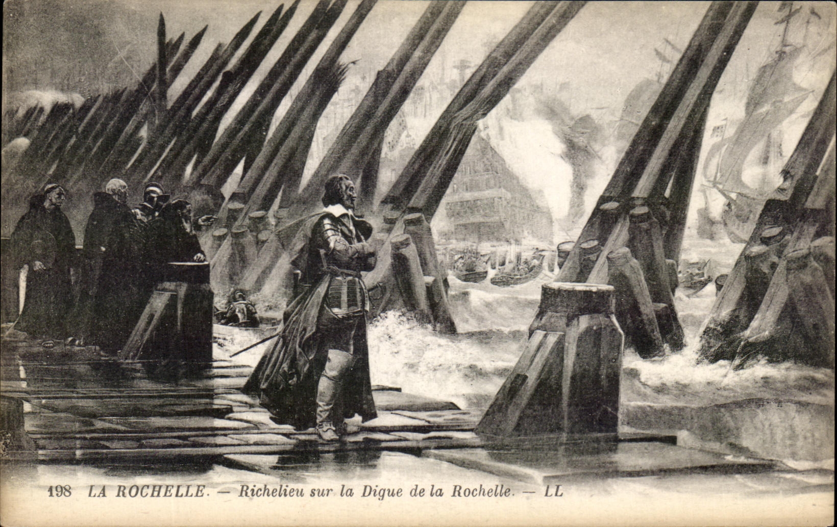 CPA La Rochelle Richelieu On the Dam of the La Rochelle