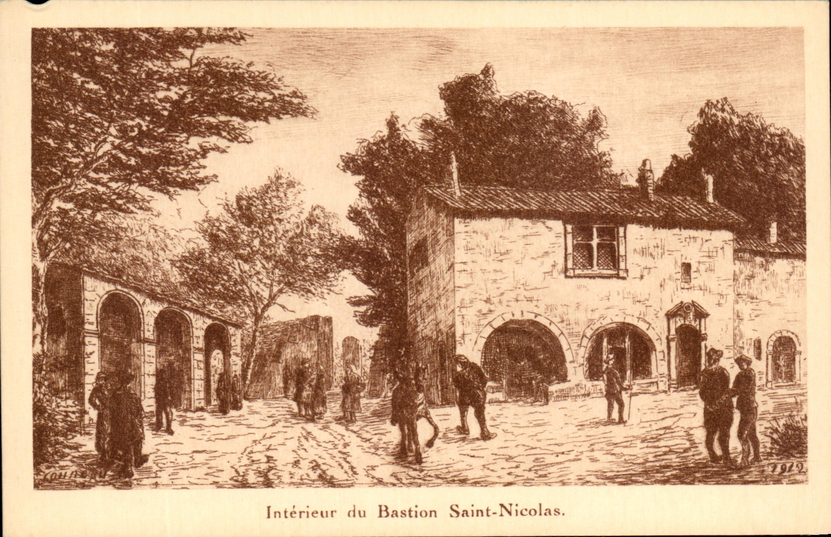 Interior CPA Of the Bastion La Rochelle Saint Nicolas