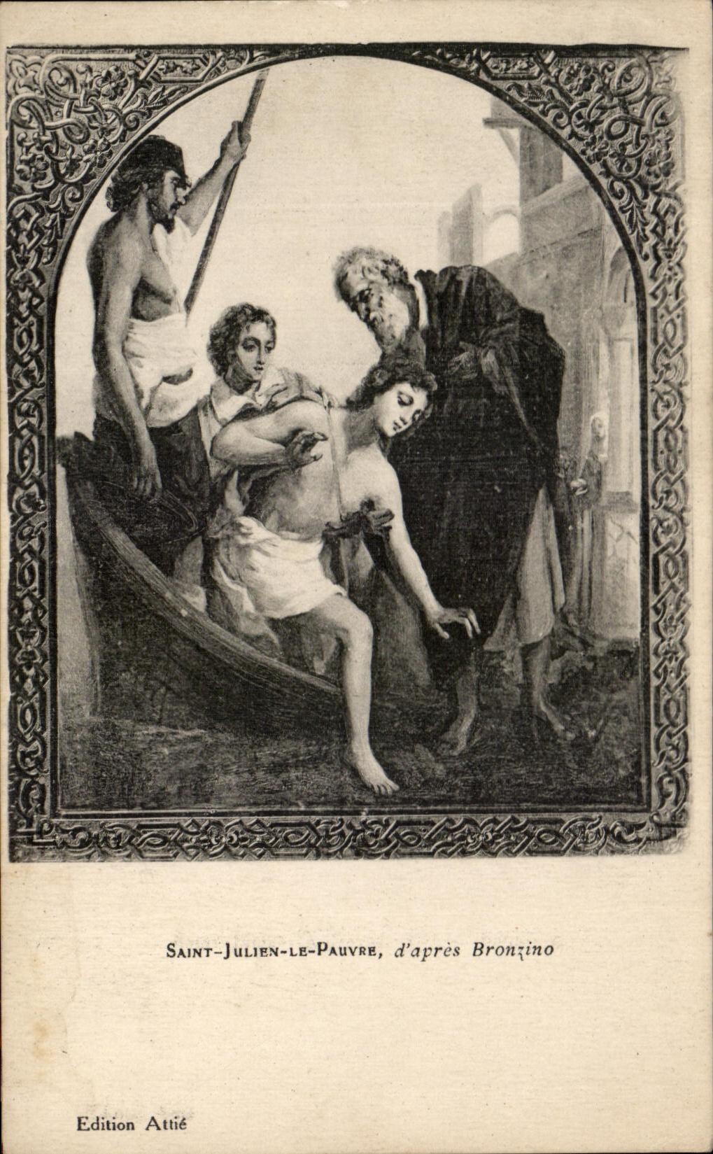 CPA Saint Julien the Poor one according to Bronzino