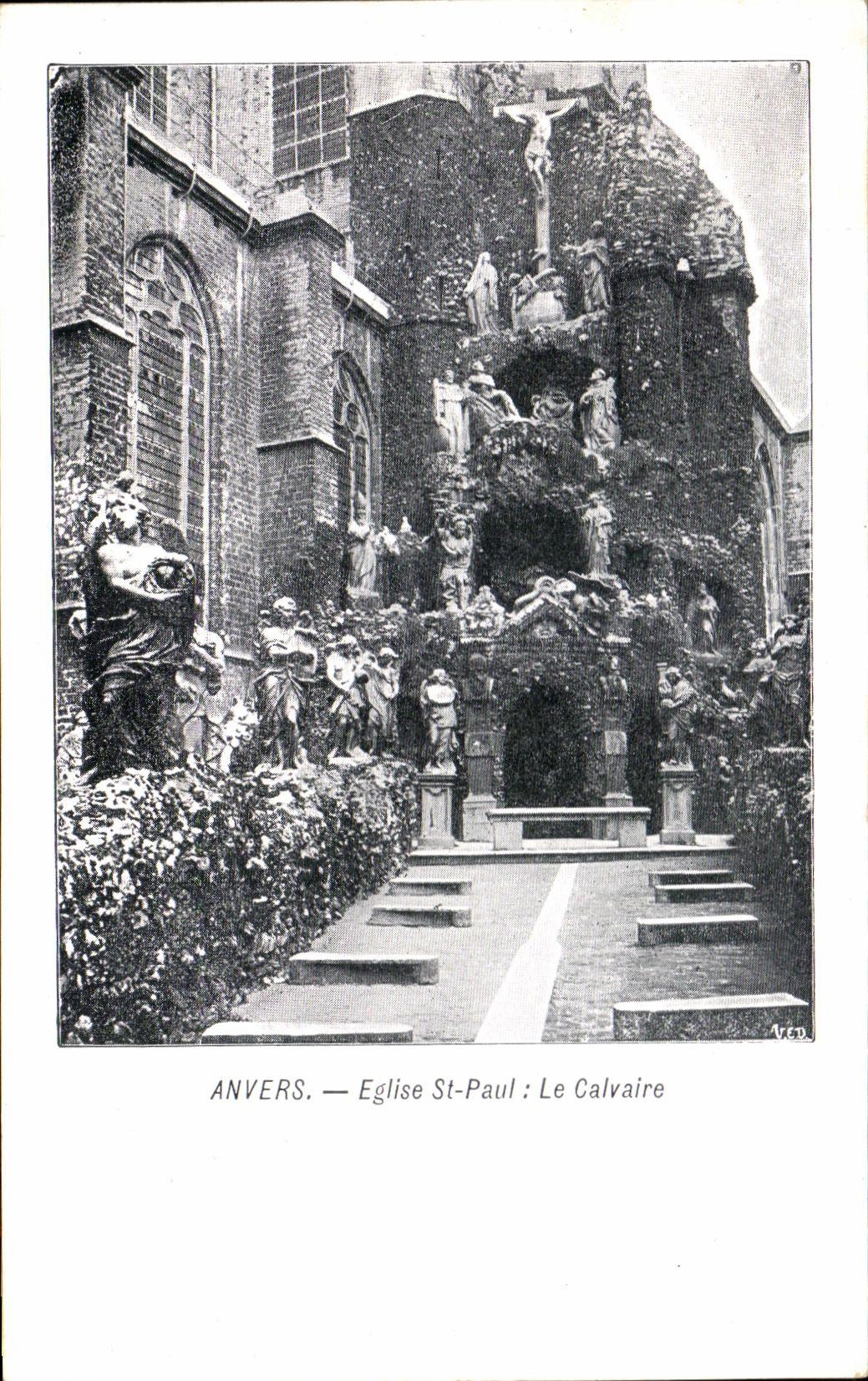 CPA Amberes Church San Pablo el martirio