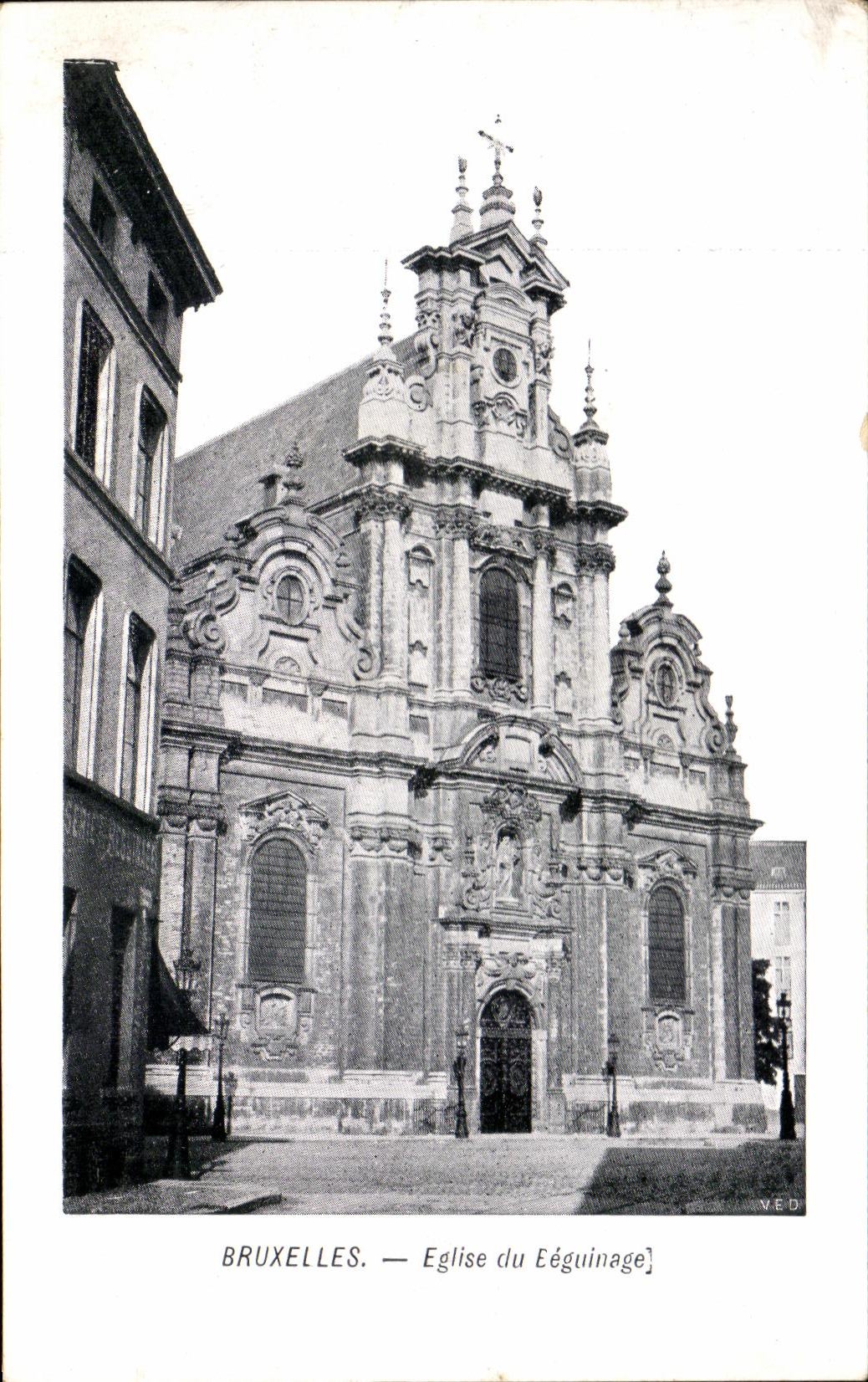 CPA Bruselas Church de Beguinage