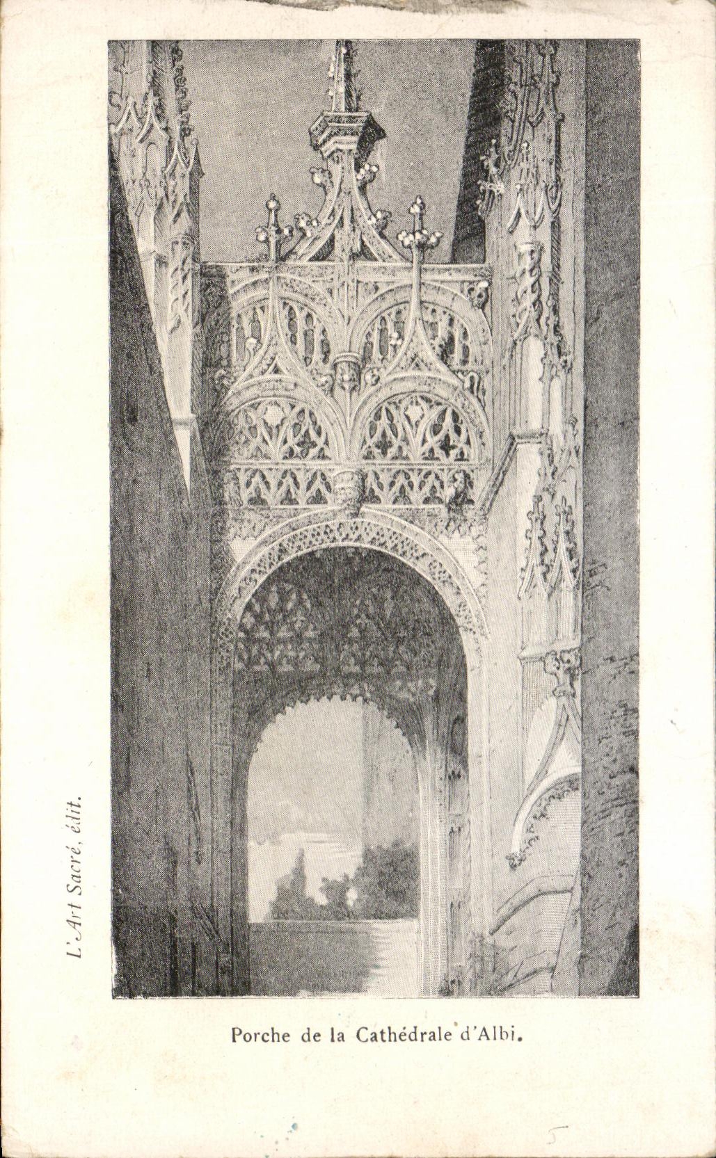 Portico de CPA de la catedral de Albi
