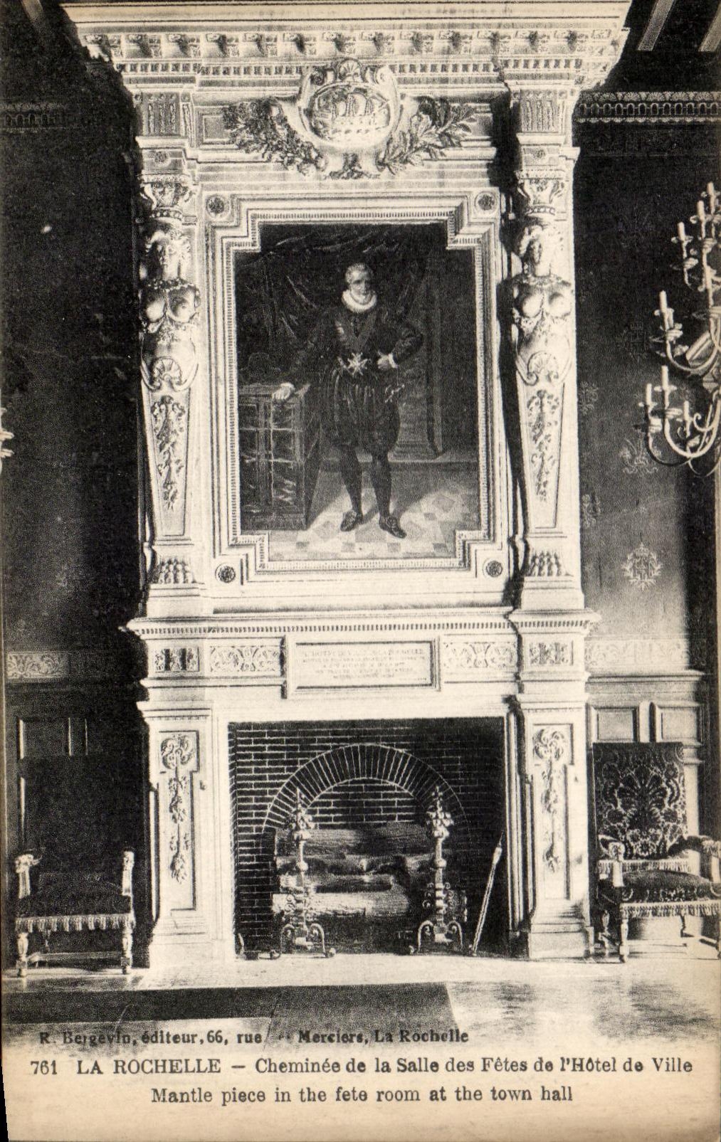 CPA La Rochelle Chimney of the Village hall of I' Town hall