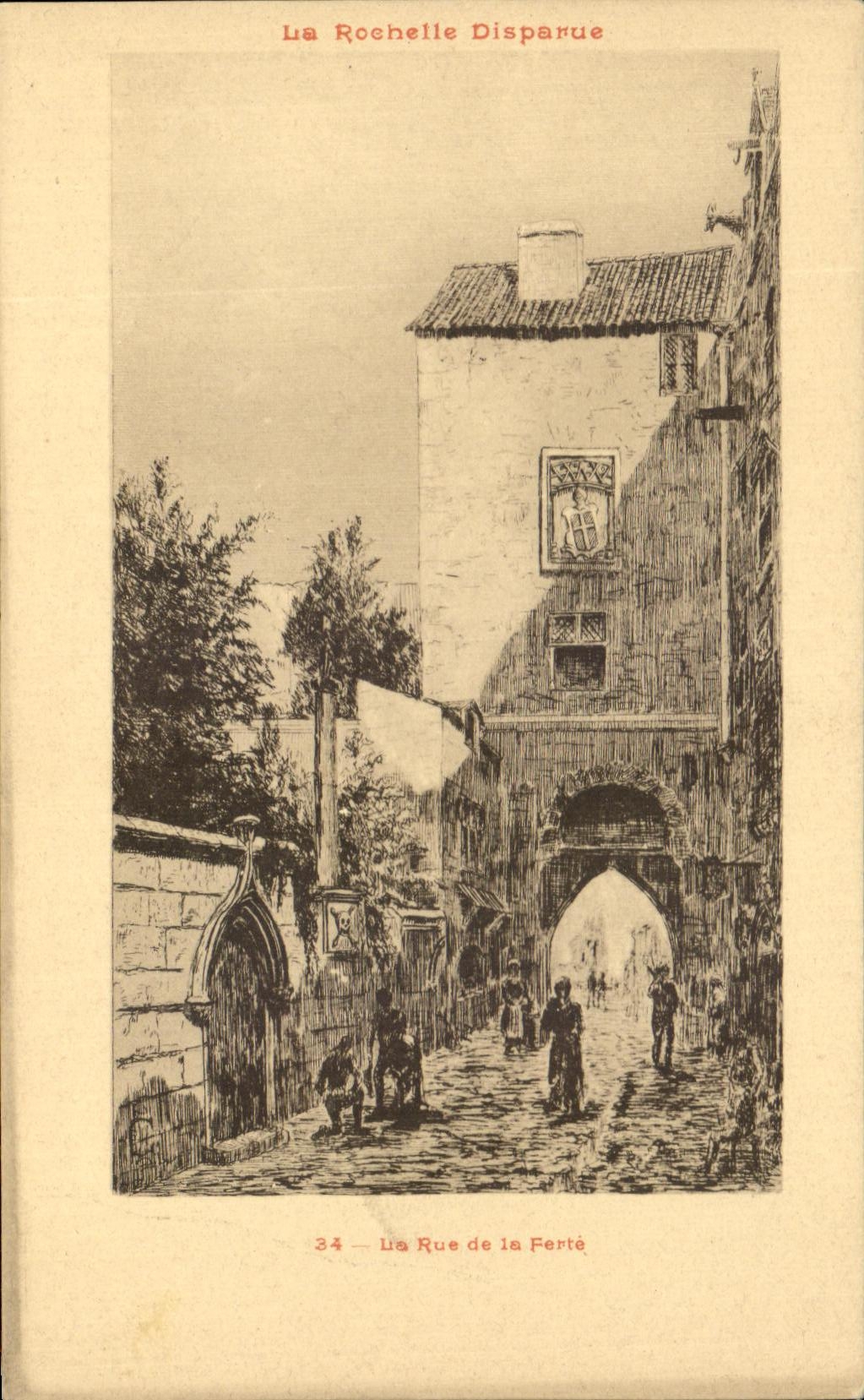 CPA La Rochelle Disparue La Street of Ferte