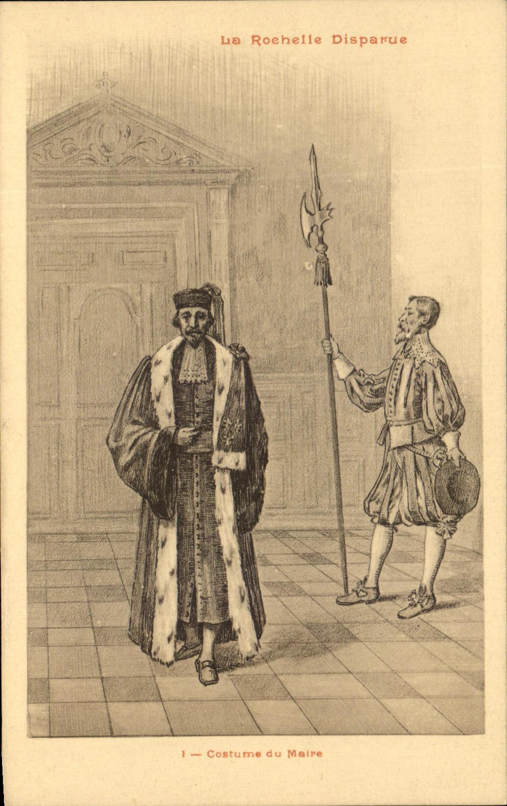 CPA La Rochelle desaparecio traje del alcalde