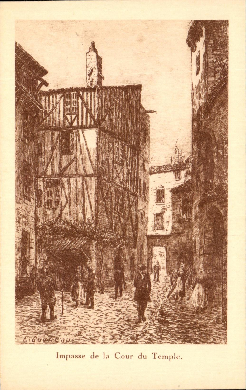 Callejon sin salida de CPA de la corte del templo de La Rochelle