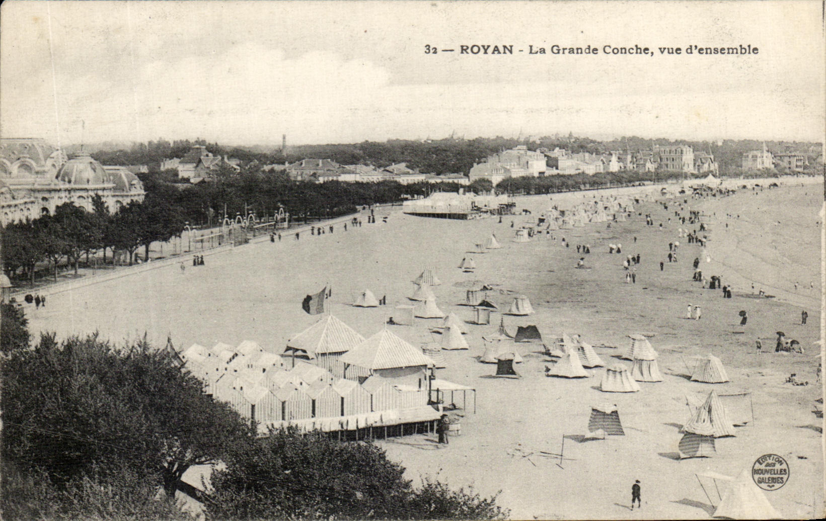 Cuadro total de CPA Royan de la concha grande del La