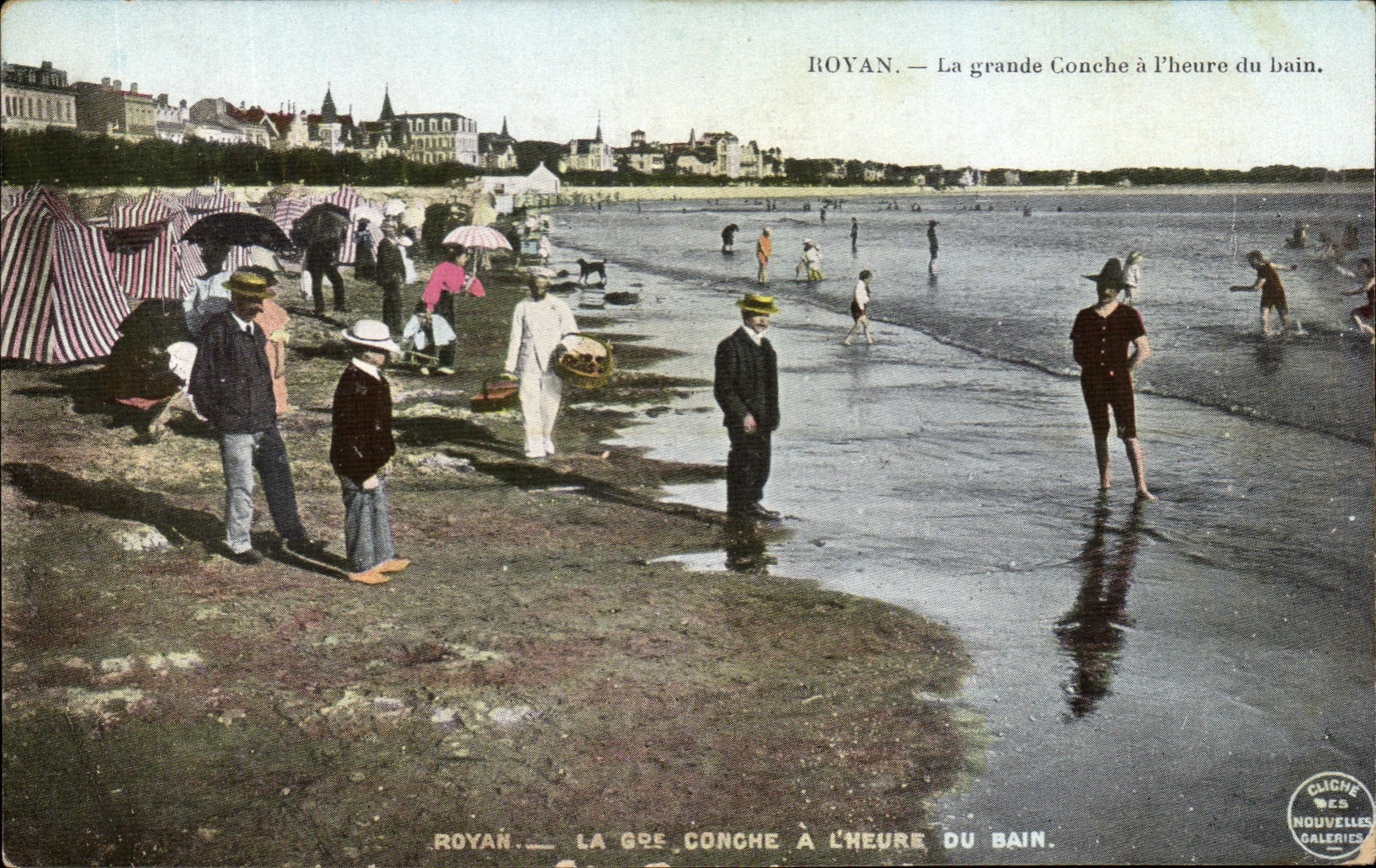 Concha grande del La de CPA Royan por la hora del bano