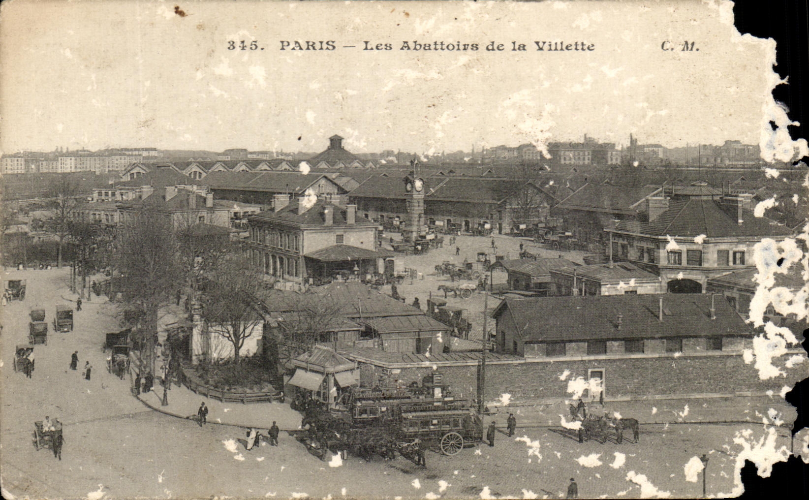 CPA Paris Abaltoirs of the Villette