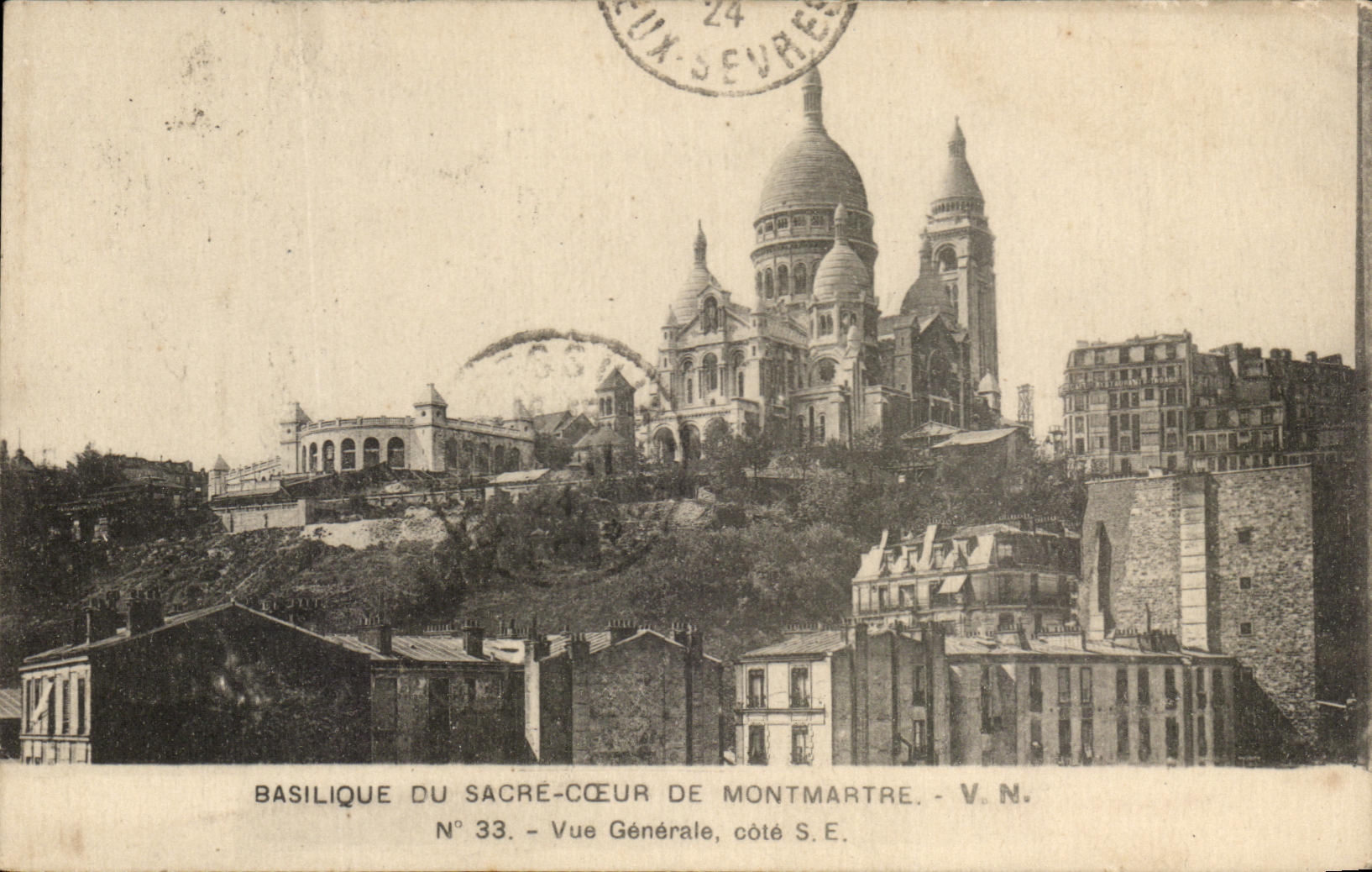 CPA Basilica Of the Sacring Heart De Montmartre Paris