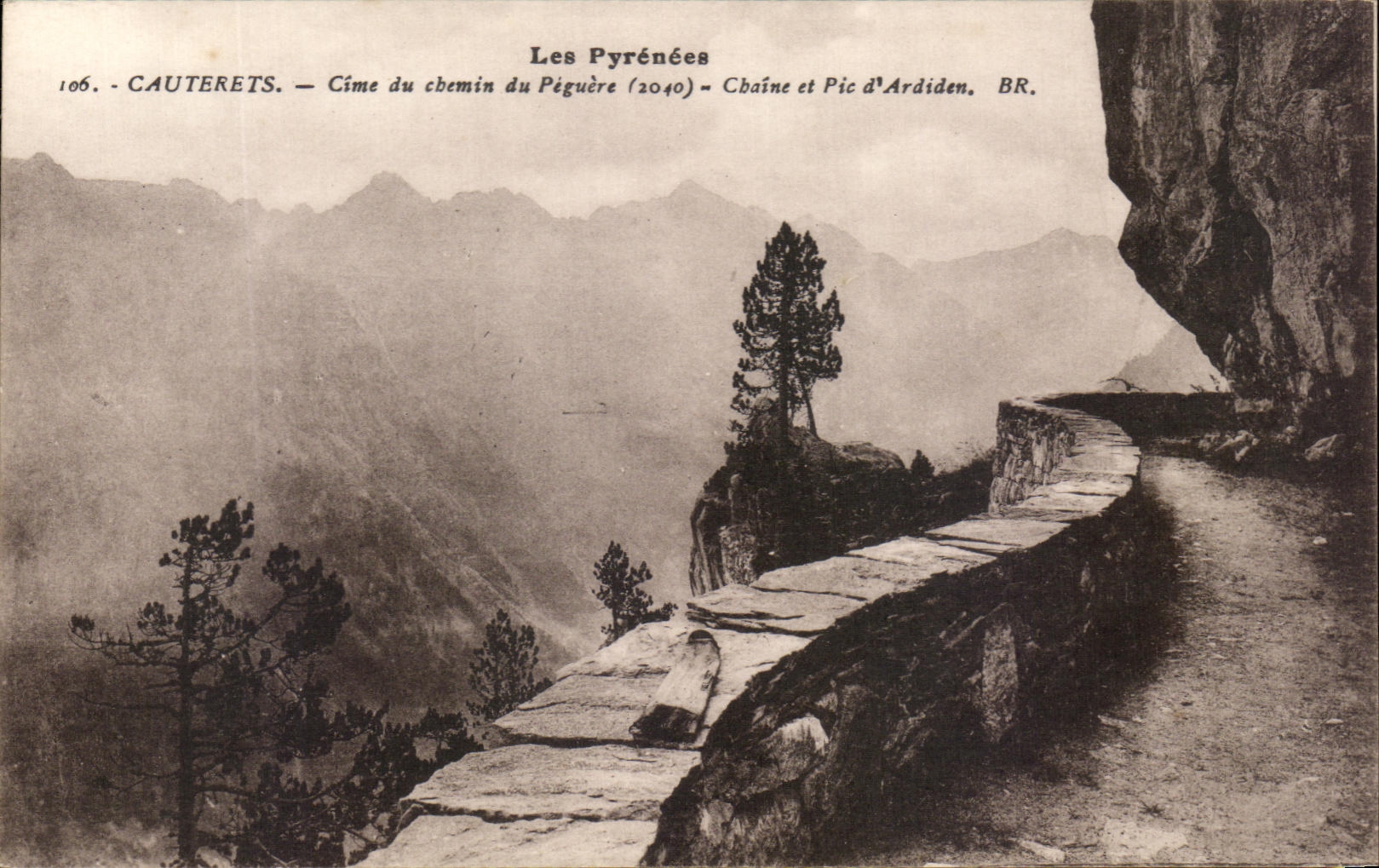 CPA Les Pyrences Cauterets Cime du chemin Chaine et pic d'Ardiden
