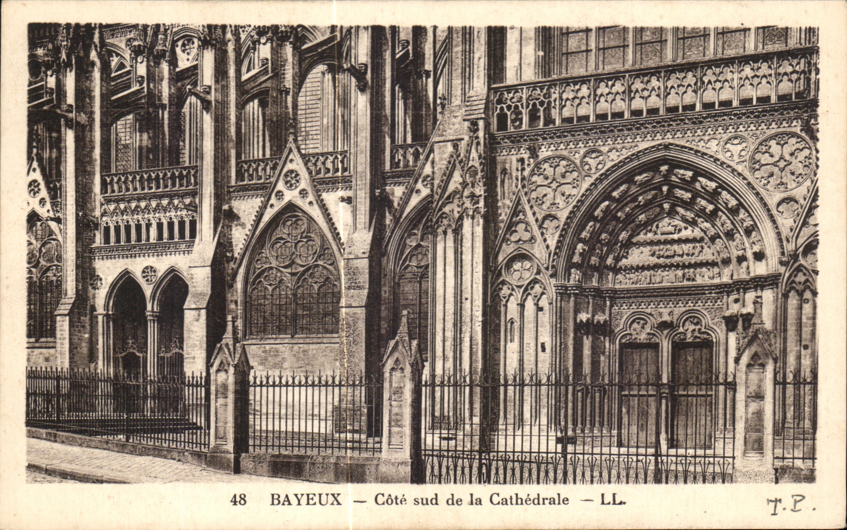 Pieza meridional de CPA Bayeux de la catedral