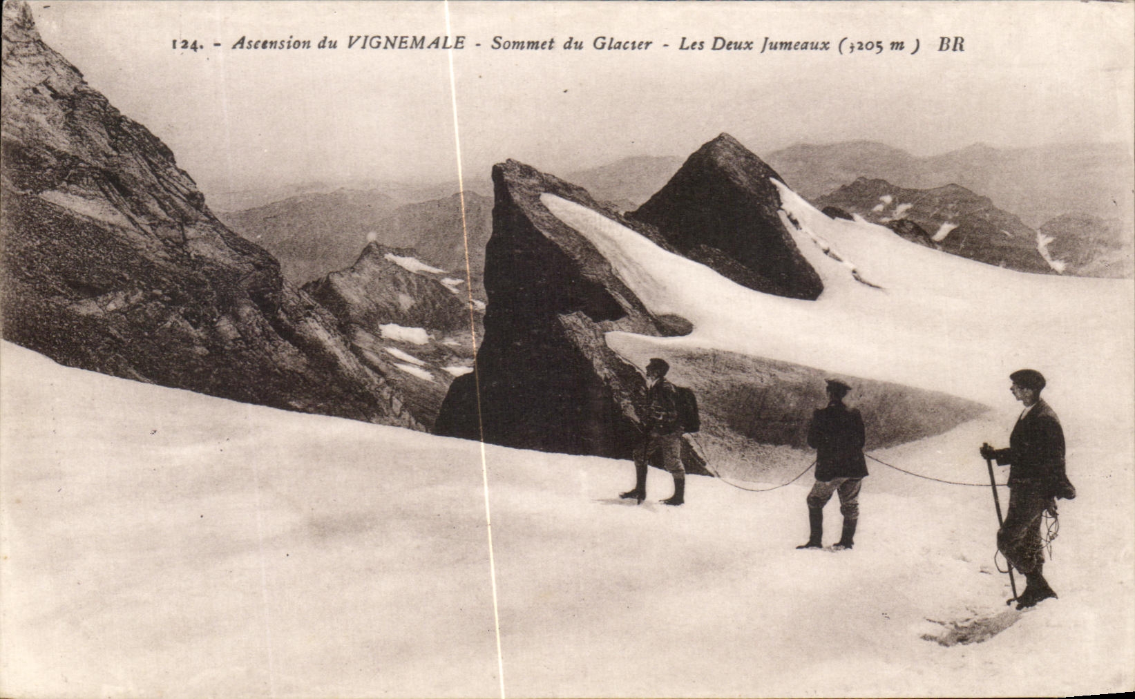 CPA Ascension Du Vignemale Sommet Du Glacier Les Deux jumeaux Alpinisme