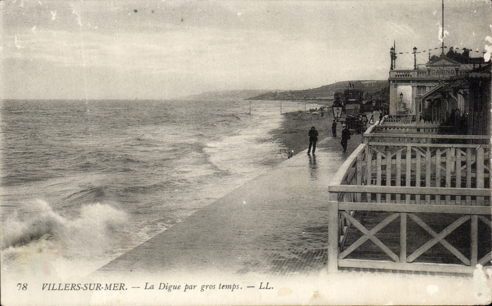 CPA Villers en las presas del La de Mer por el tiempo pesado