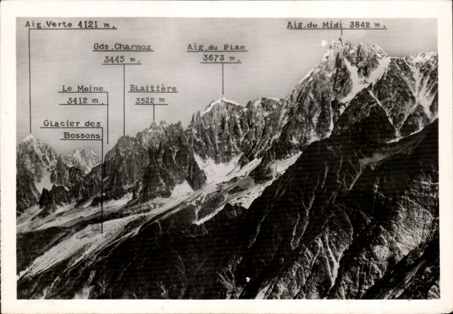 CPSM Chamonix Mont Blanc Les Grandes Aiguilles